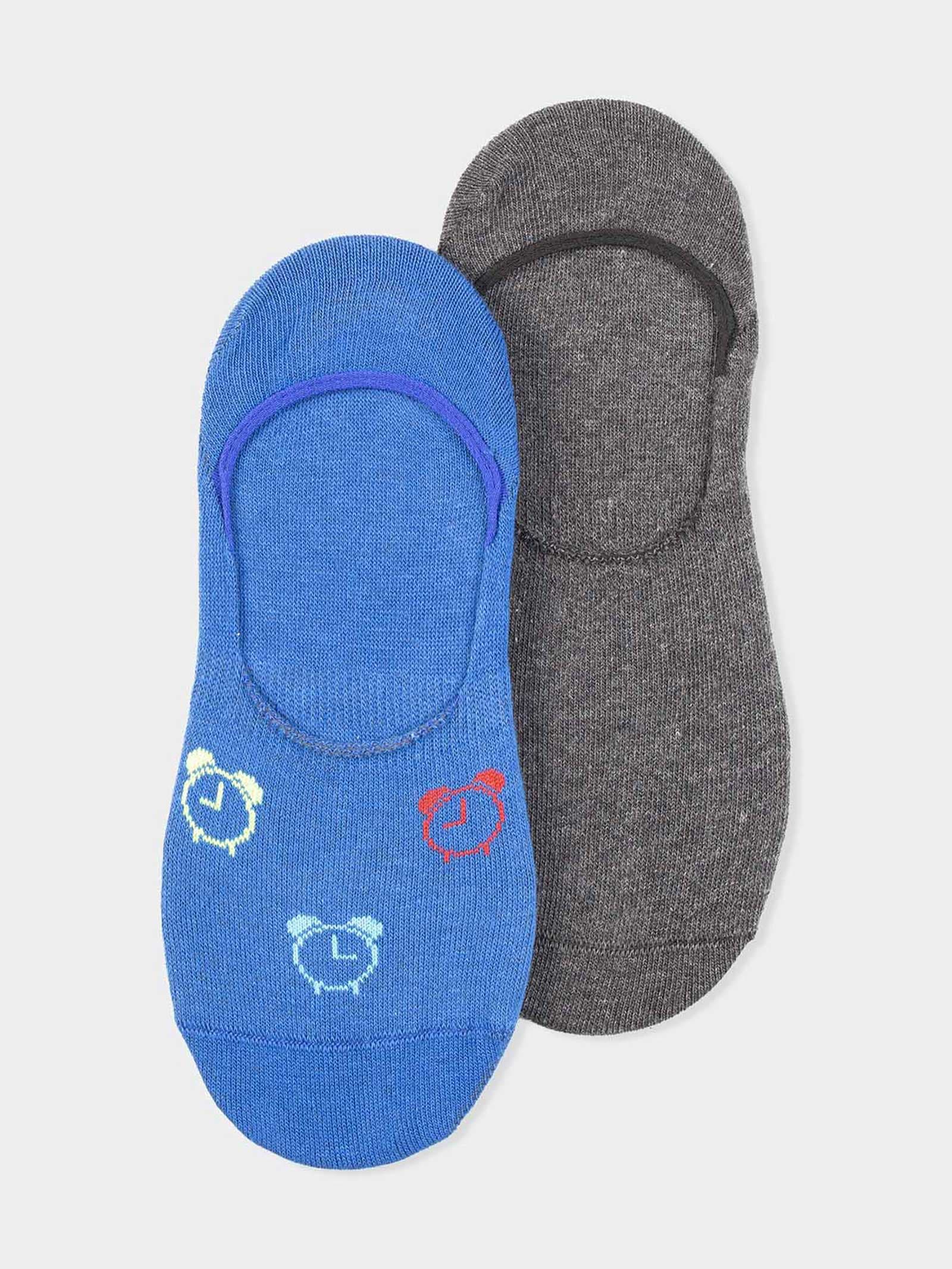 Calcetines Invisibles Unisex Diseño Relojes en Algodón Fresco con Antideslizante - Image 1