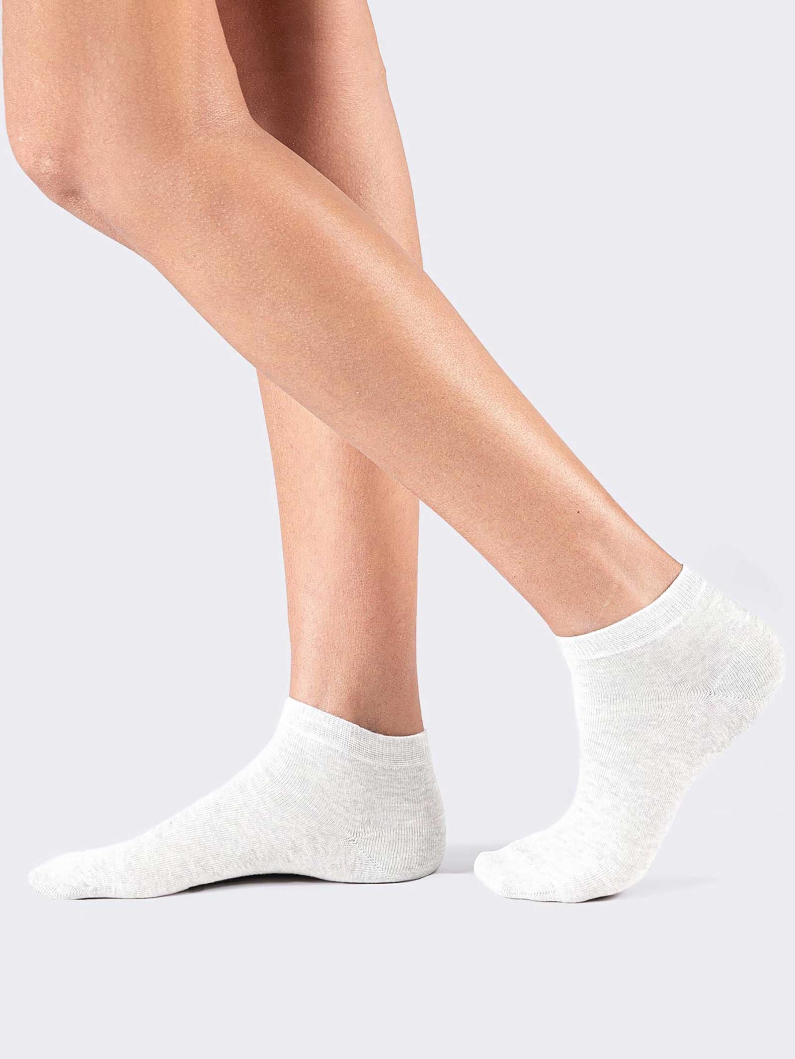 Damen-Sneaker-Socken aus frischer Stretch-Baumwolle mit elastischem Bündchen - Image 1