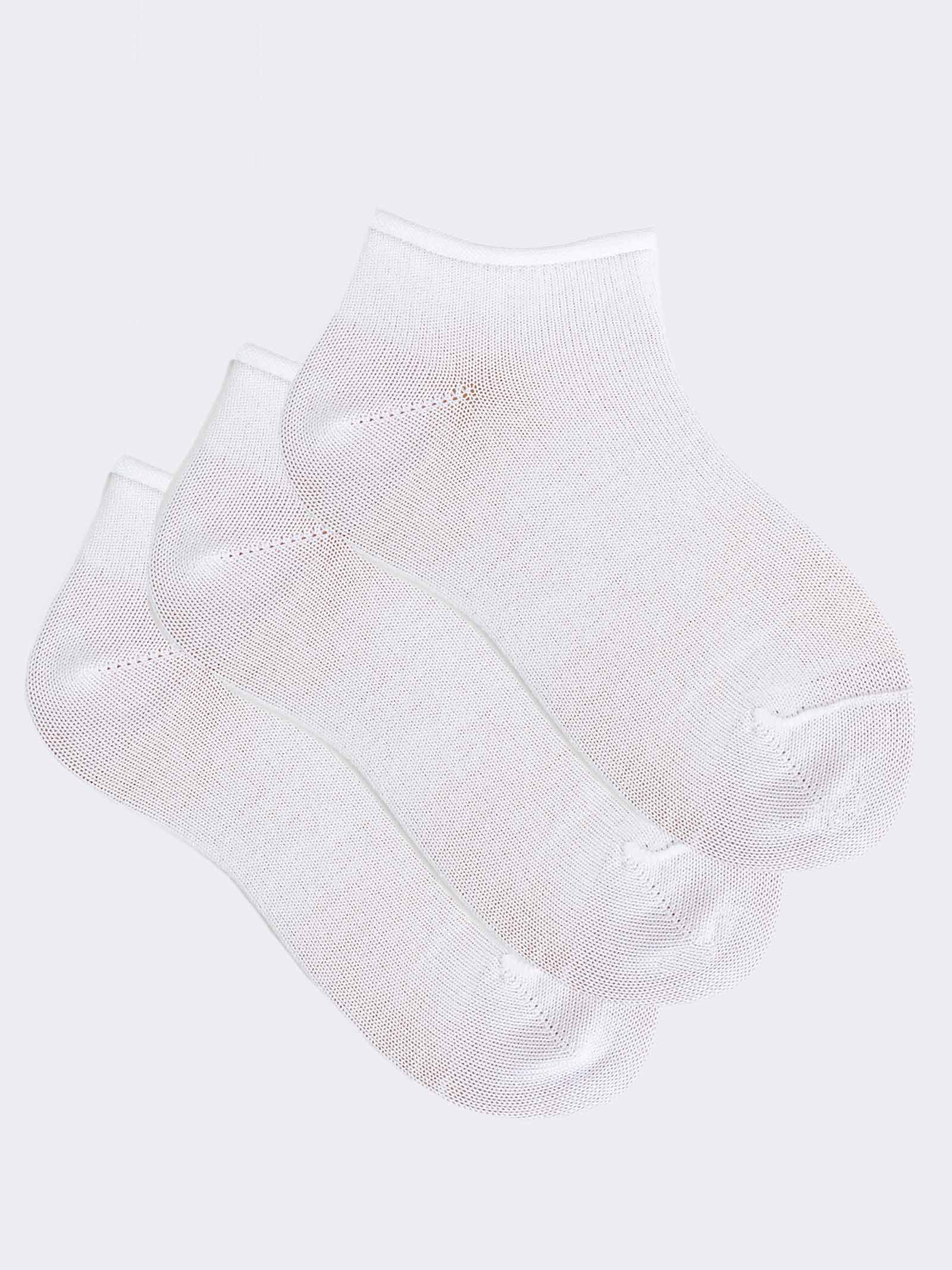 Pack de 3 Pares de Calcetines para Bebé en Algodón Fresco Made in Italy - Puño Cortado - 0-3 Años - Image 1