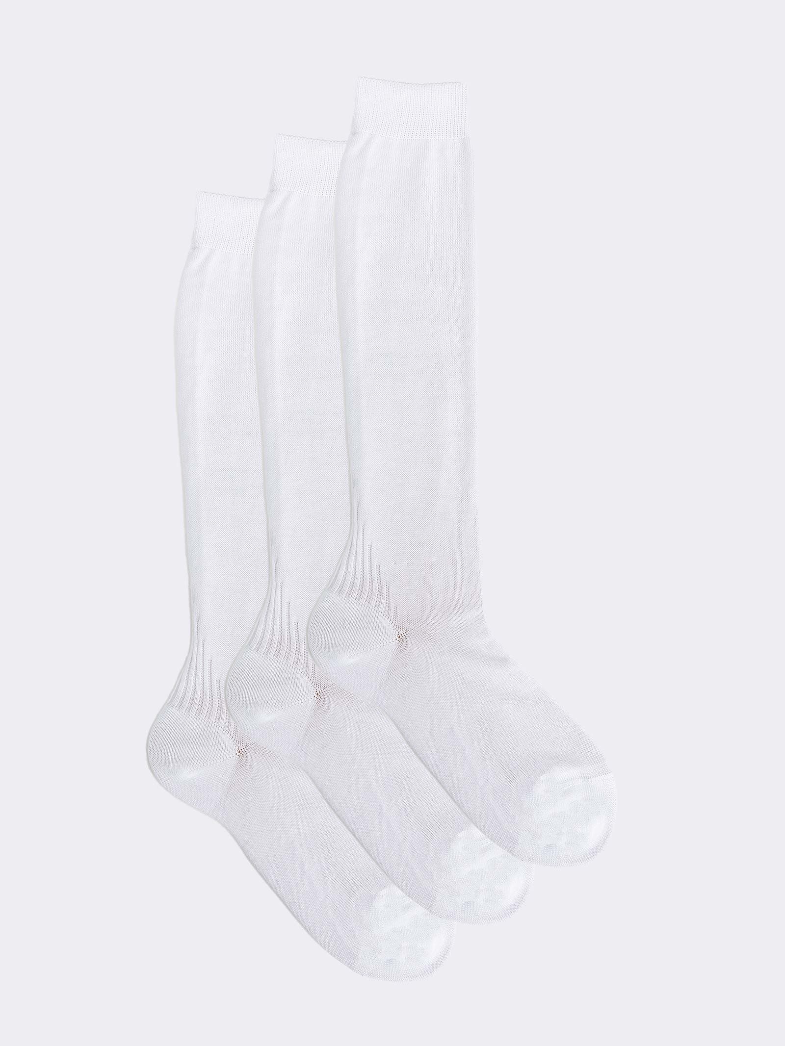 6 Paar lange Kindersocken aus Baumwollgarn - Made in Italy - Image 1