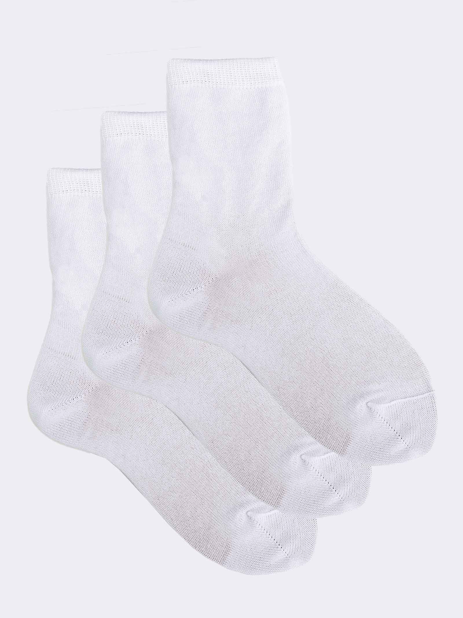 3 Paar Kurze Kindersocken aus Frischer Baumwolle Made in Italy - Image 1
