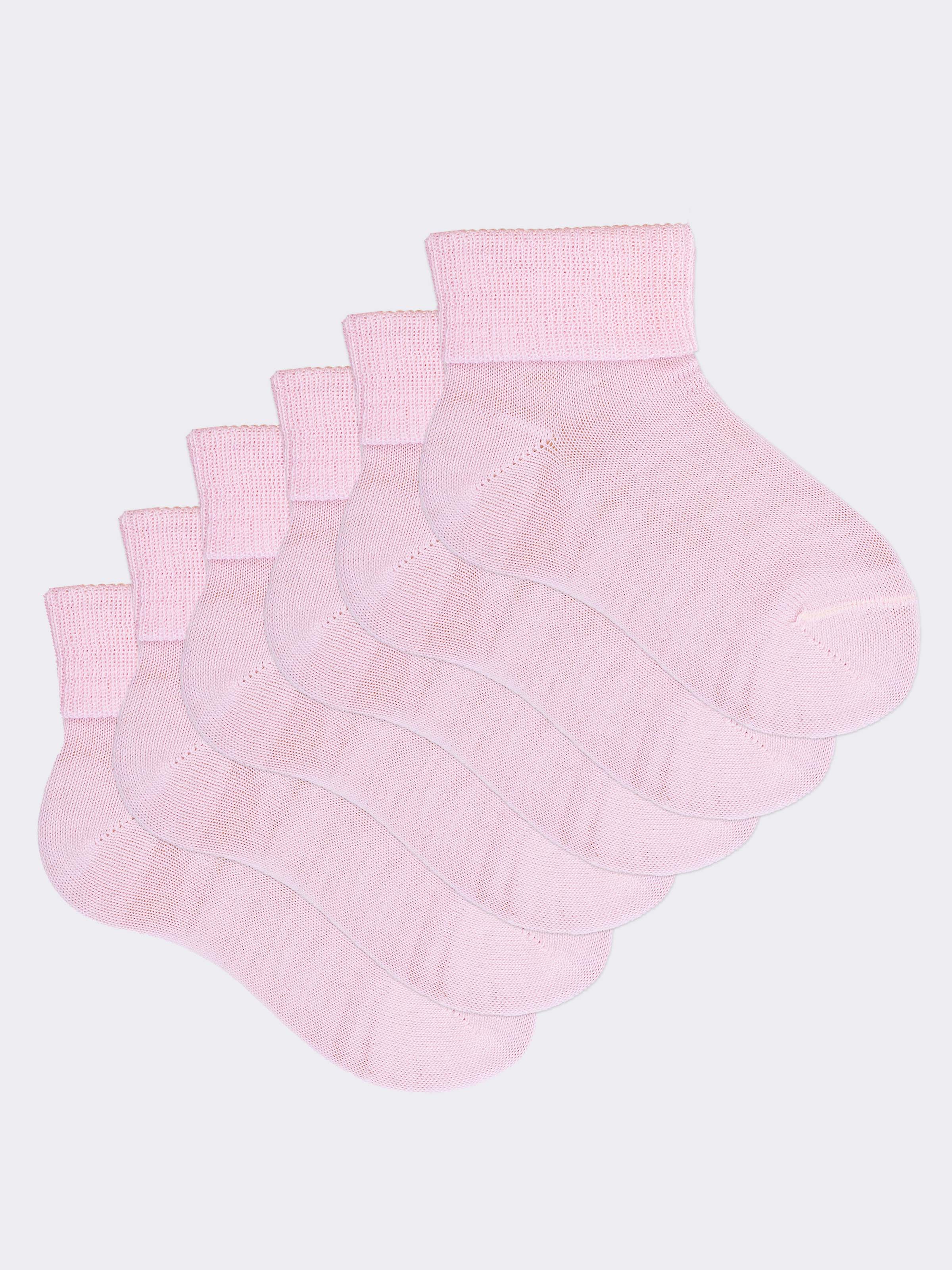 6-Pack Baby Short Wool Socks with Cuff - Made in Italy - Image 1