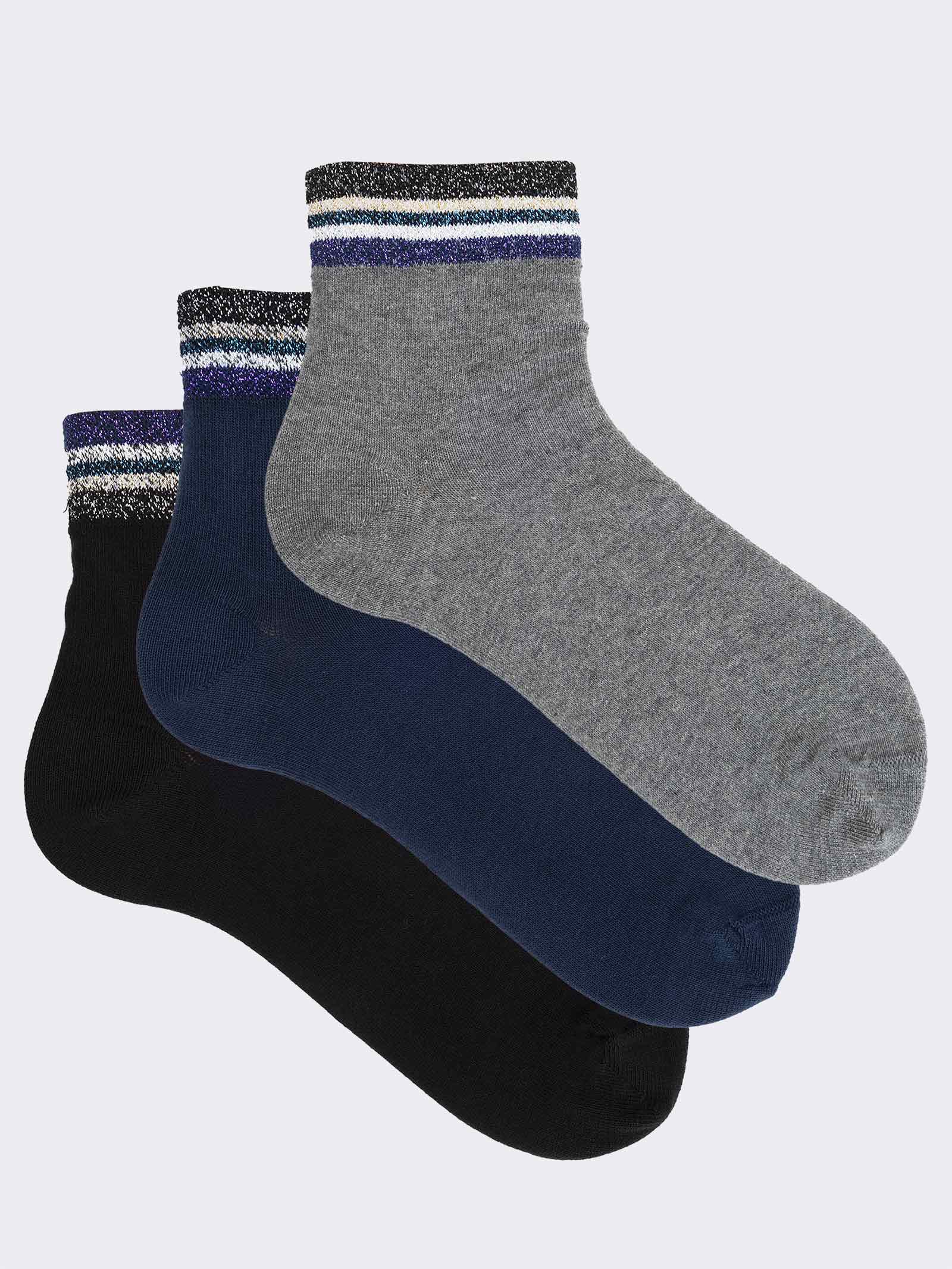 Damen Kurze Fantasie Baumwollsocken - Elegantes Design und Komfort - Image 1
