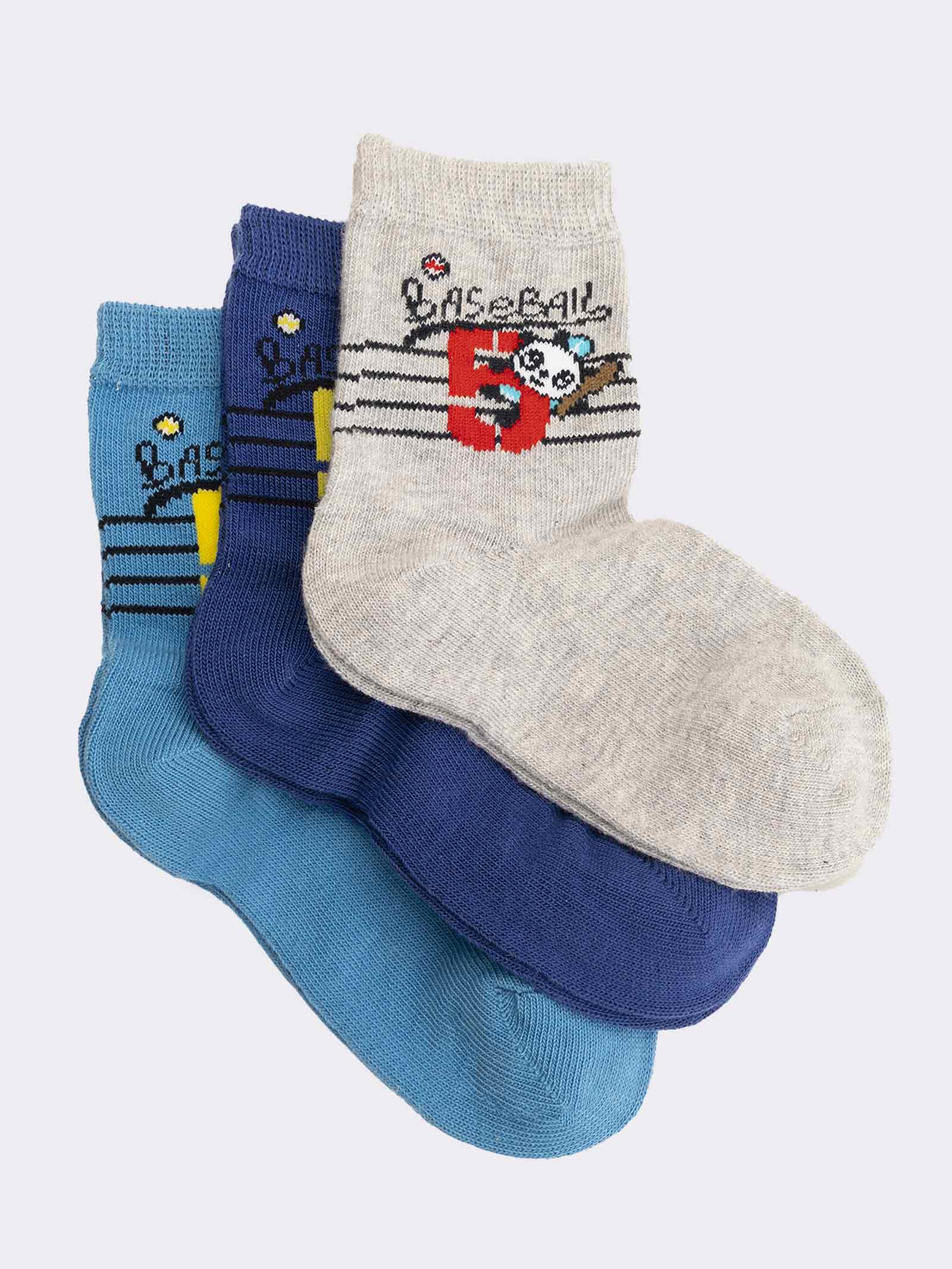 Calcetines Deportivos Estampados para Bebé - Algodón Suave