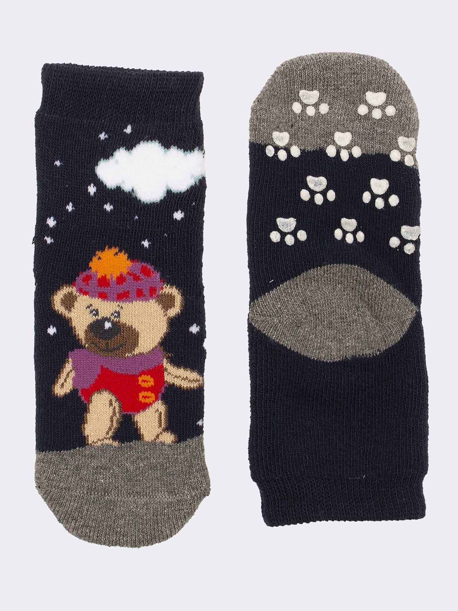 Calcetines Antideslizantes para Bebé de Algodón Cálido - Image 1