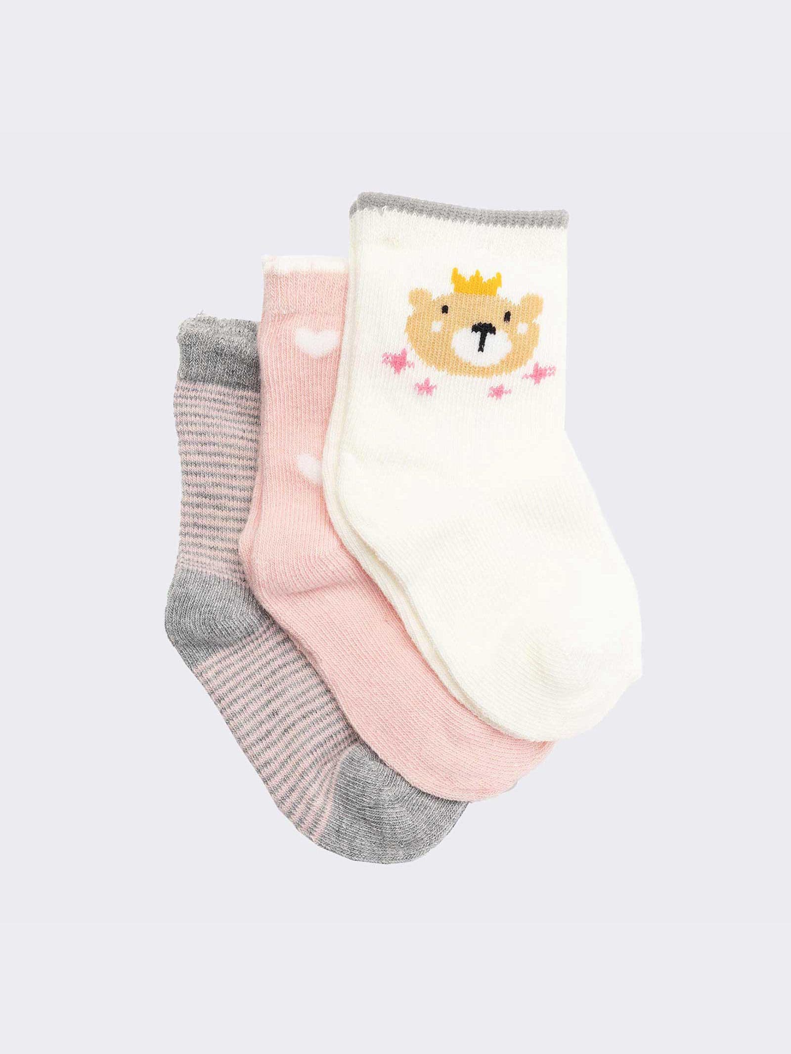 Chaussettes Courtes Fantaisie pour Bébé - Design Amusant et Confortable - Image 1