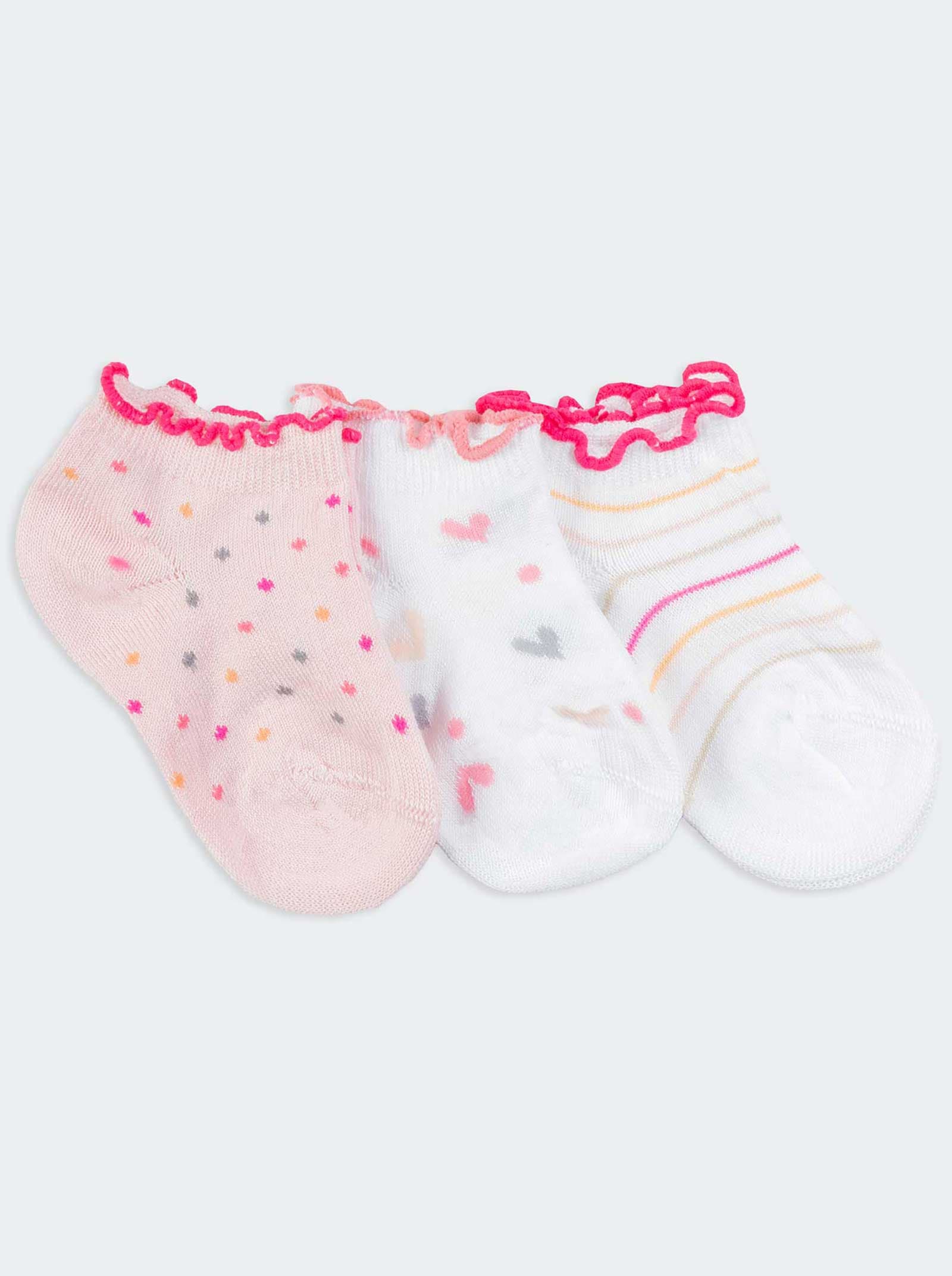 Baby Fantasie Knöchelsocken mit Rüschen - Kühle Baumwolle