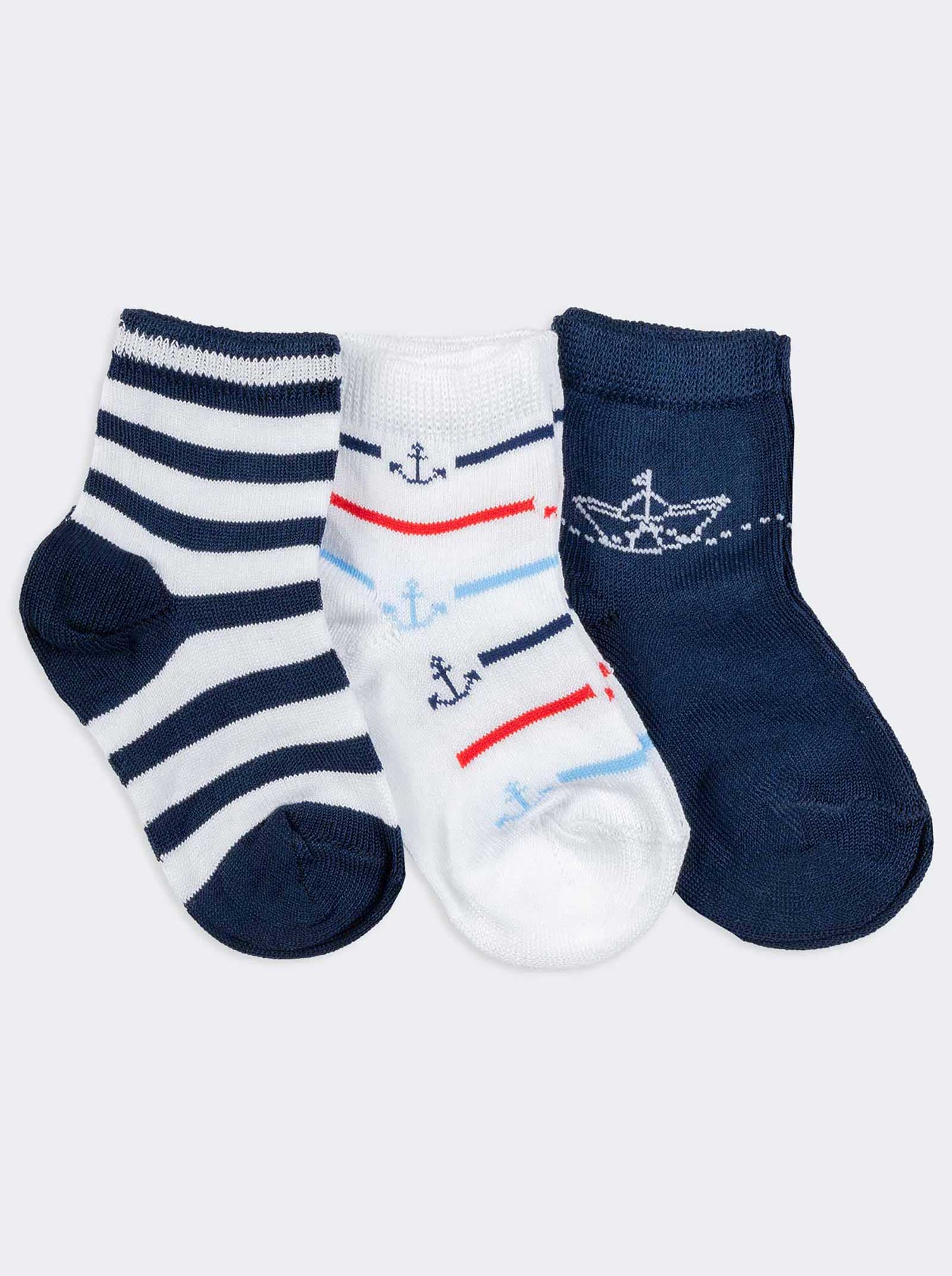 Baby Summer Socks with Nautical Patterns - Playful Design - Image 1