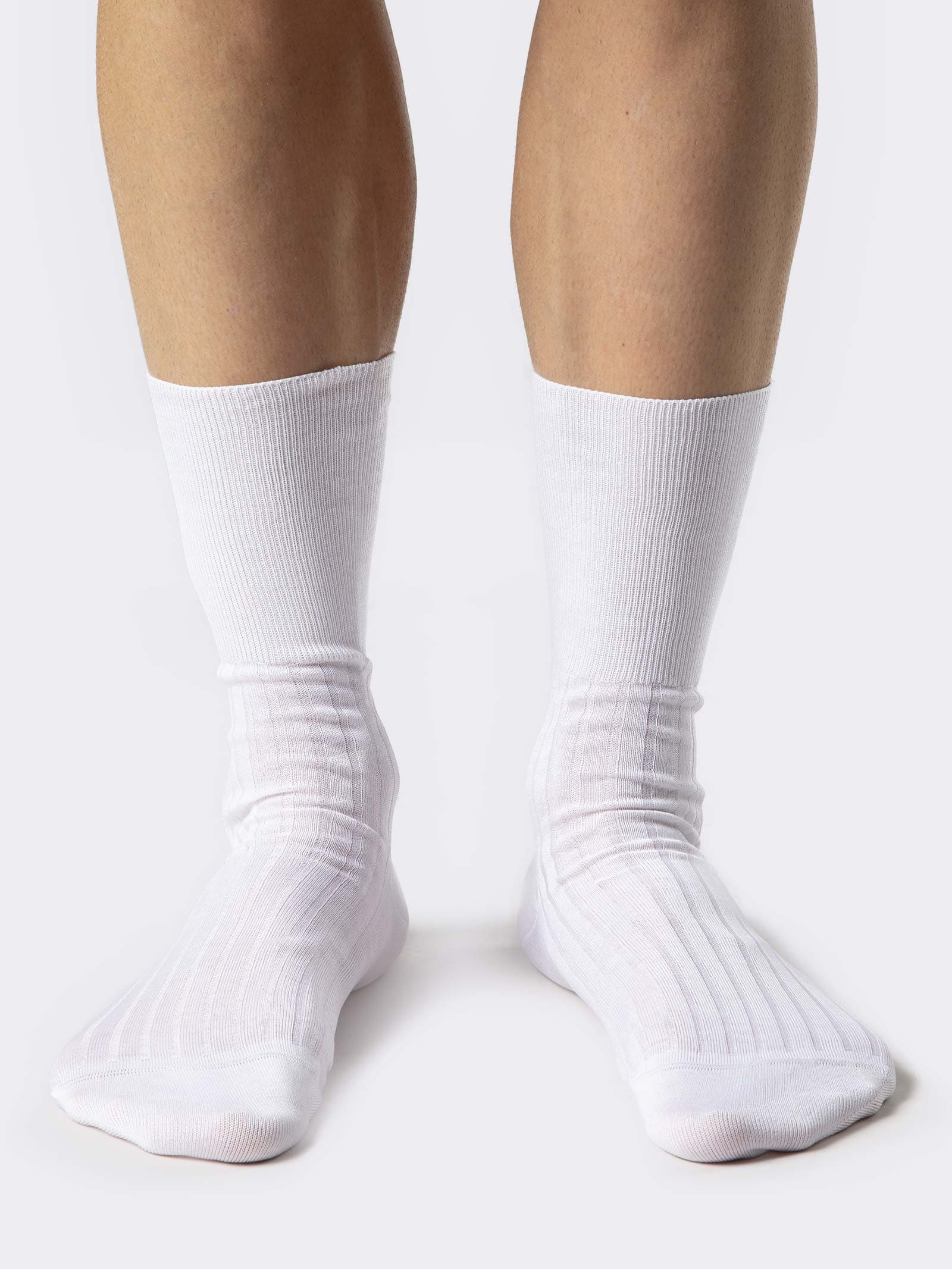 Short Medical Socks in Lisle Thread, Non-Elastic - Made in Italy - Image 1