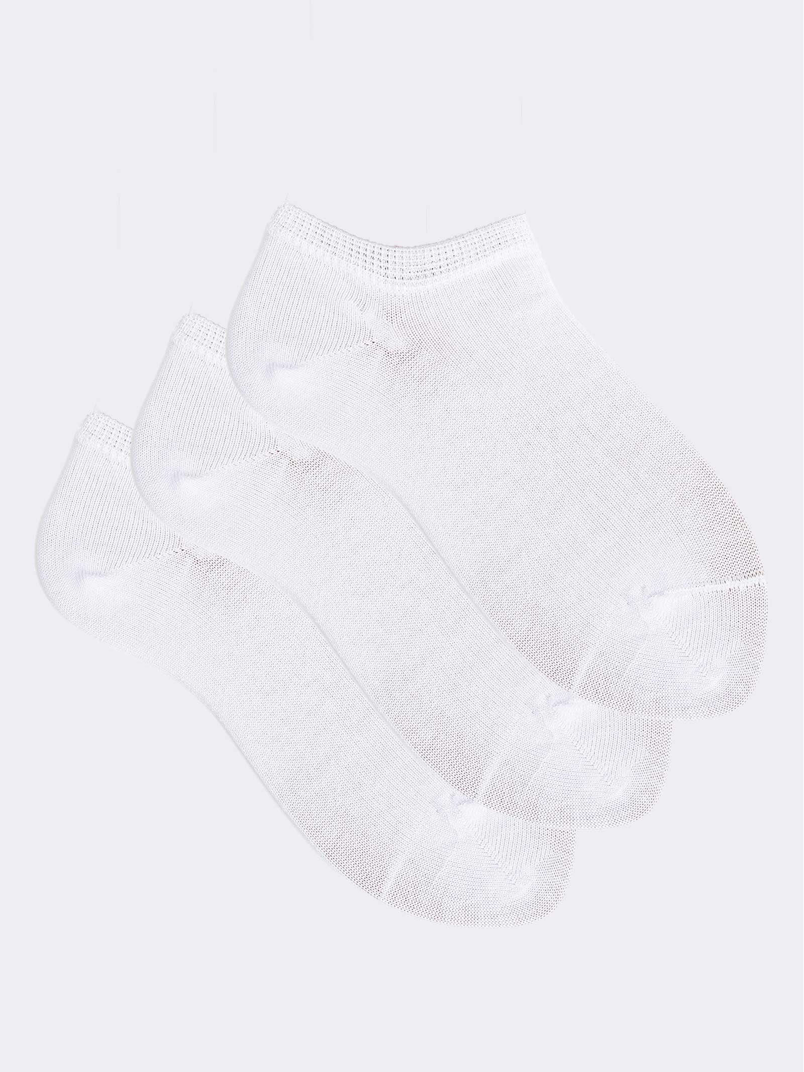 3 Paar Kinder-Kurzsocken aus Frischer Einfarbiger Baumwolle - Image 1