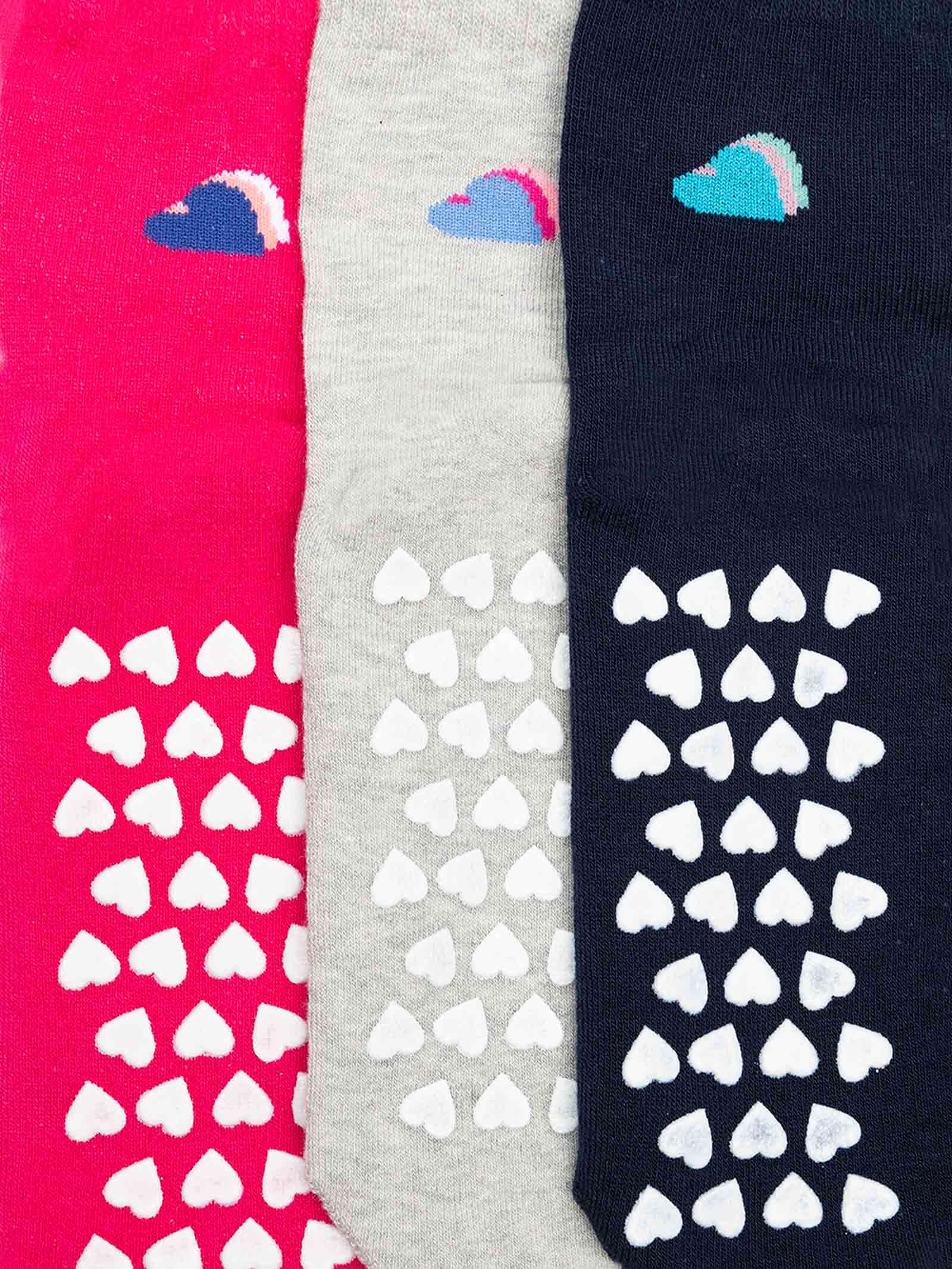 Kinder Rutschfeste Kurzsocken mit Herzmuster - Image 2