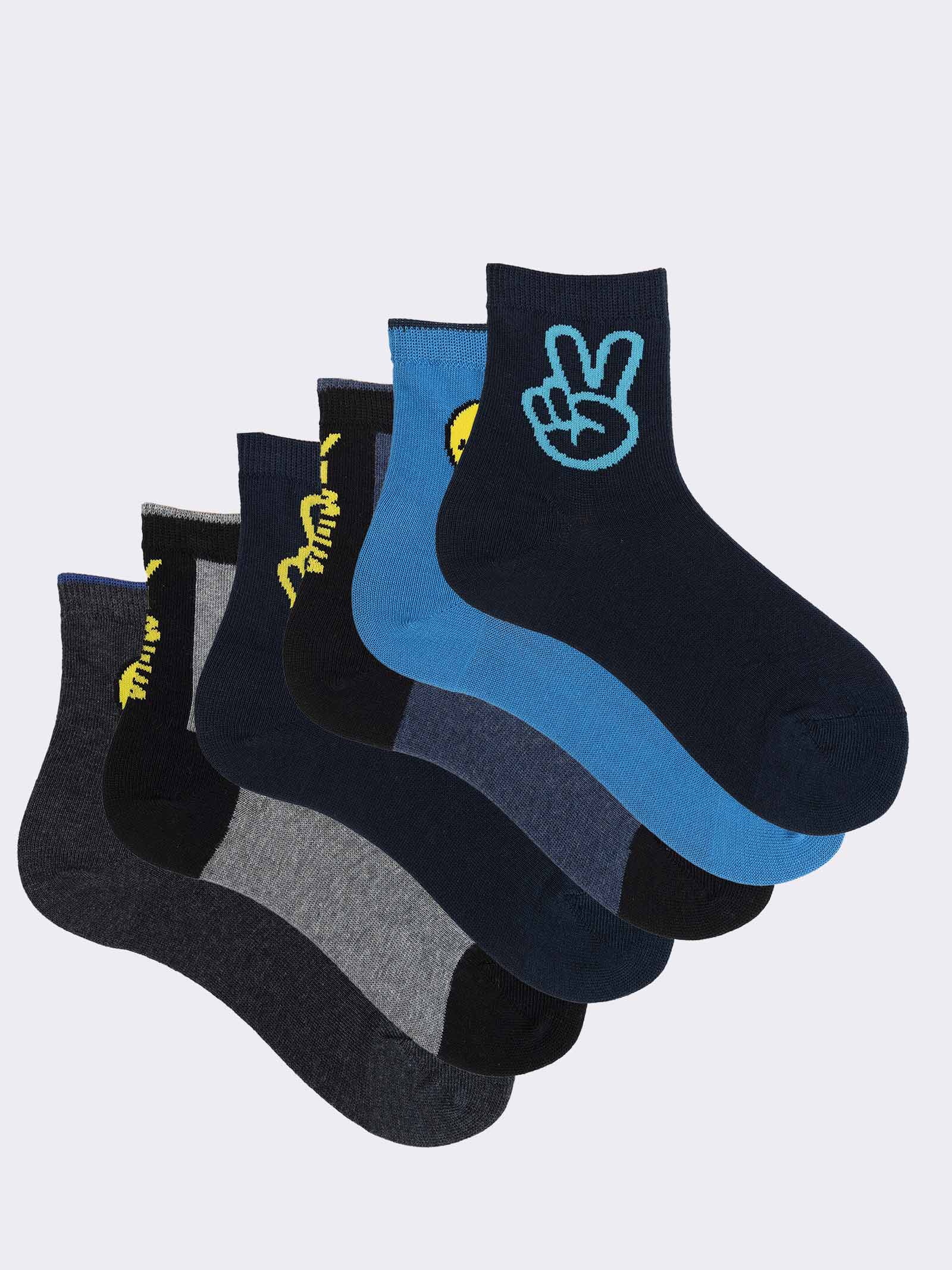 Kids' Patterned Short Socks - Comfort and Style - Image 1