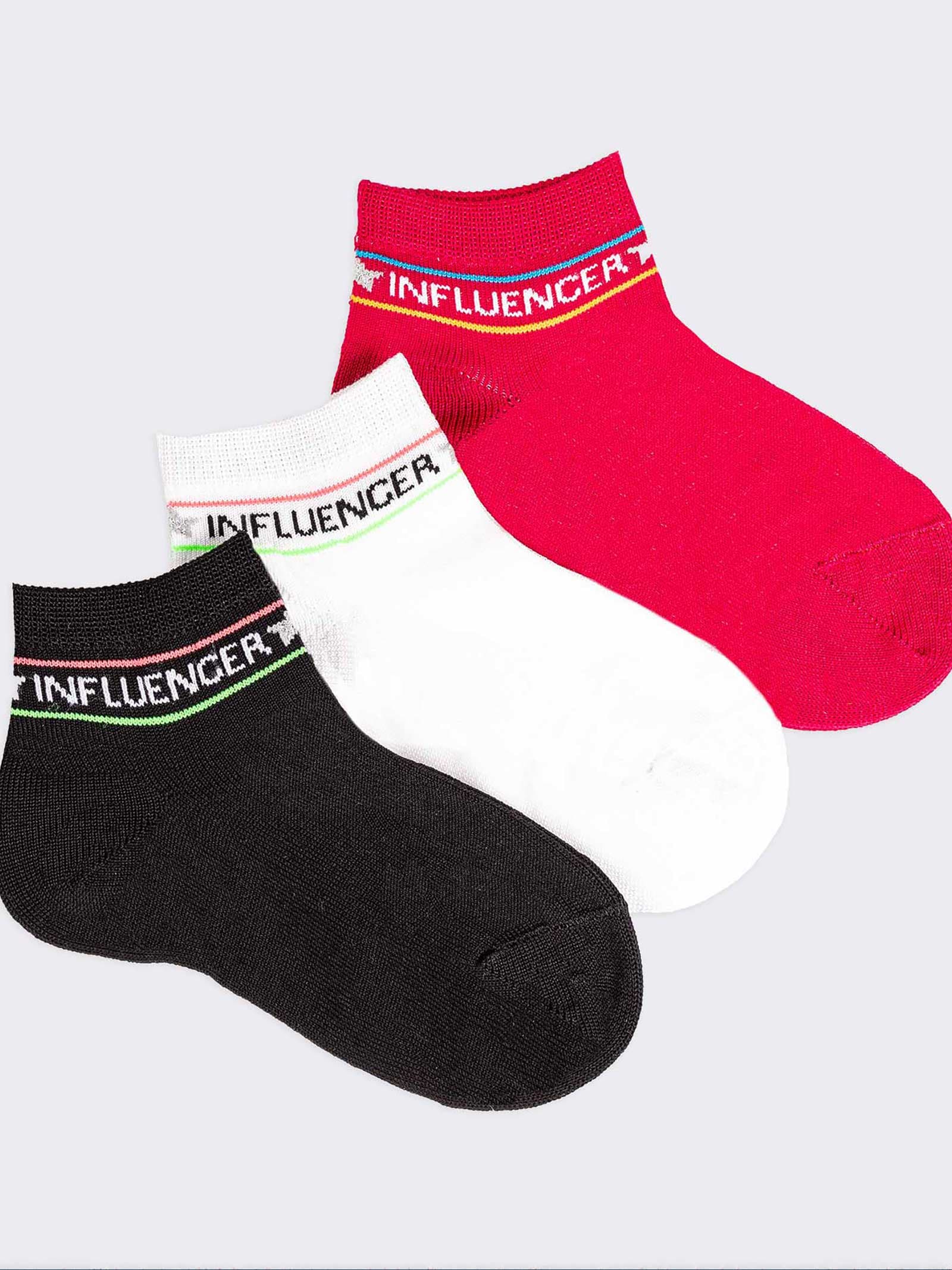 Mädchen Knöchelsocken mit Fantasiemuster aus Kühler Baumwolle - Image 1