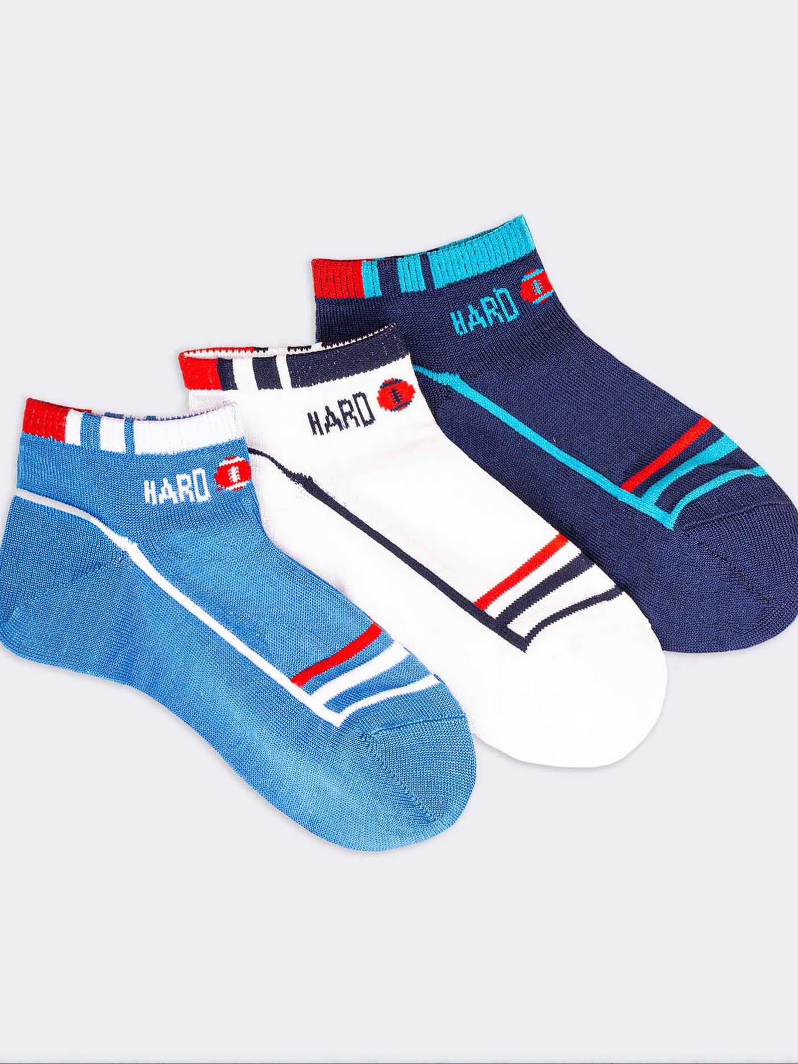 Kids Sport Socks with Striped Pattern - Modern Design - Image 1