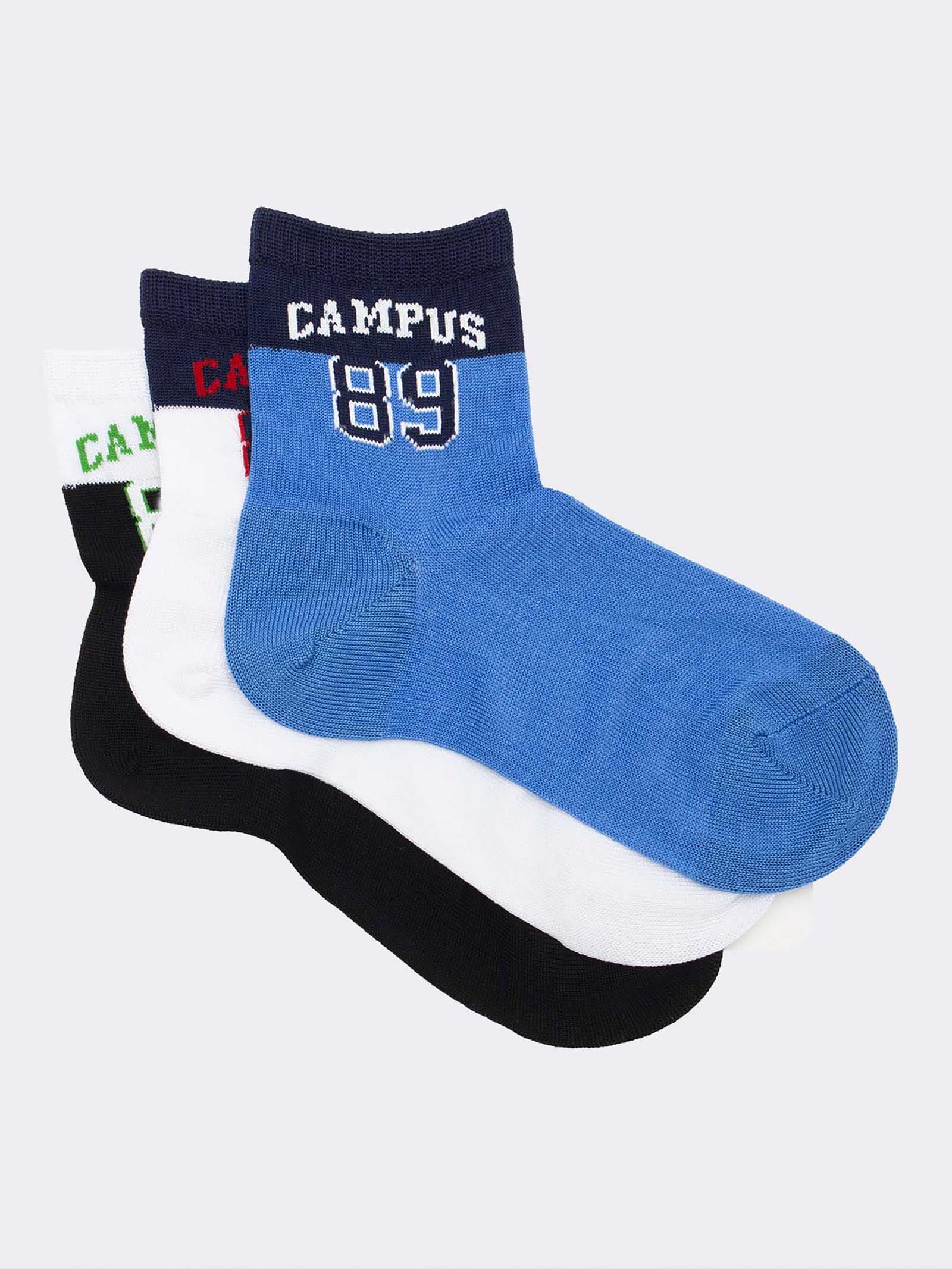 Kinder Kurze Fantasiesocken - College-Design