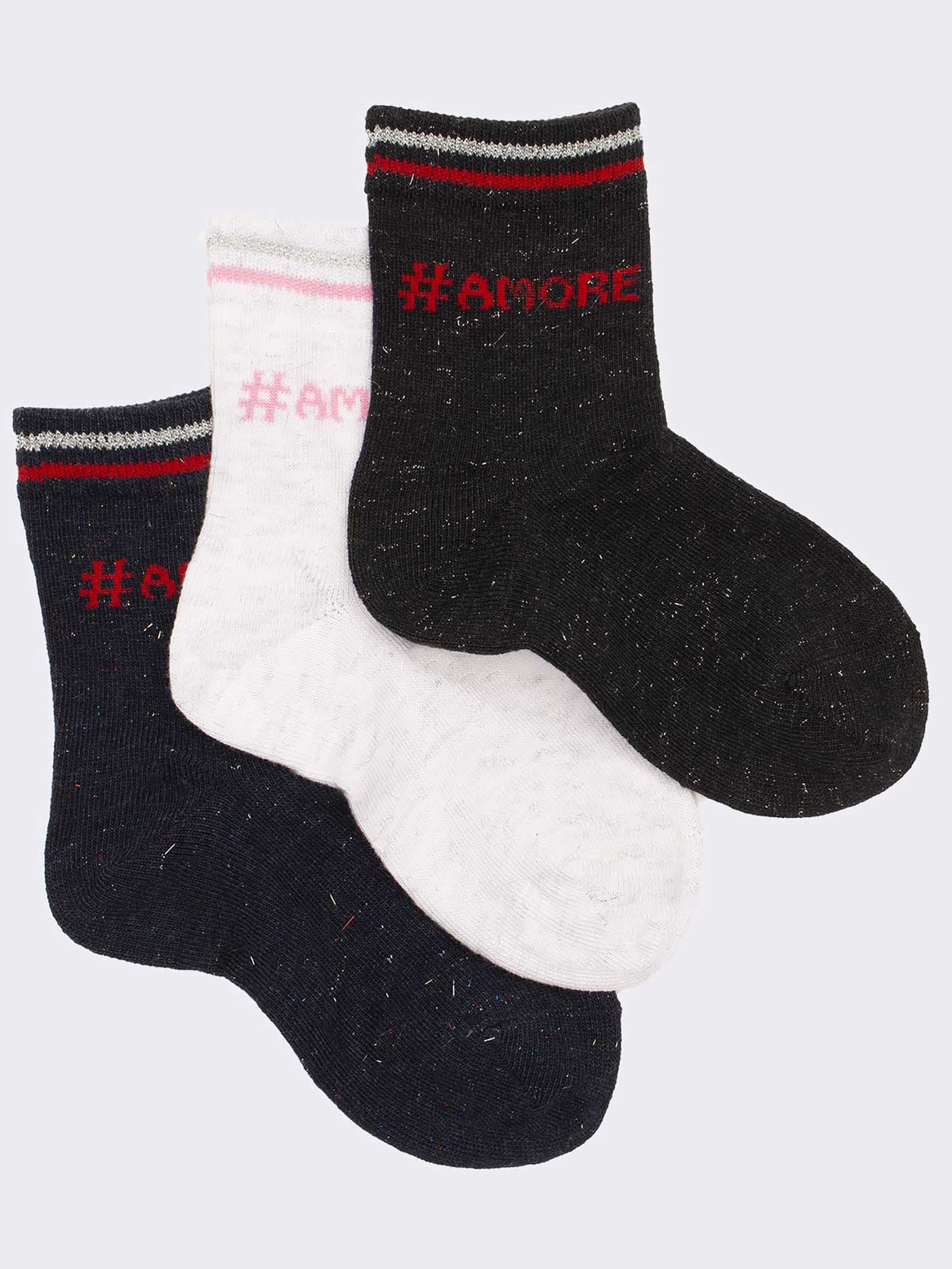 Kids' Fashion Short Socks with Hashtag Pattern - Trendy Design - Image 1