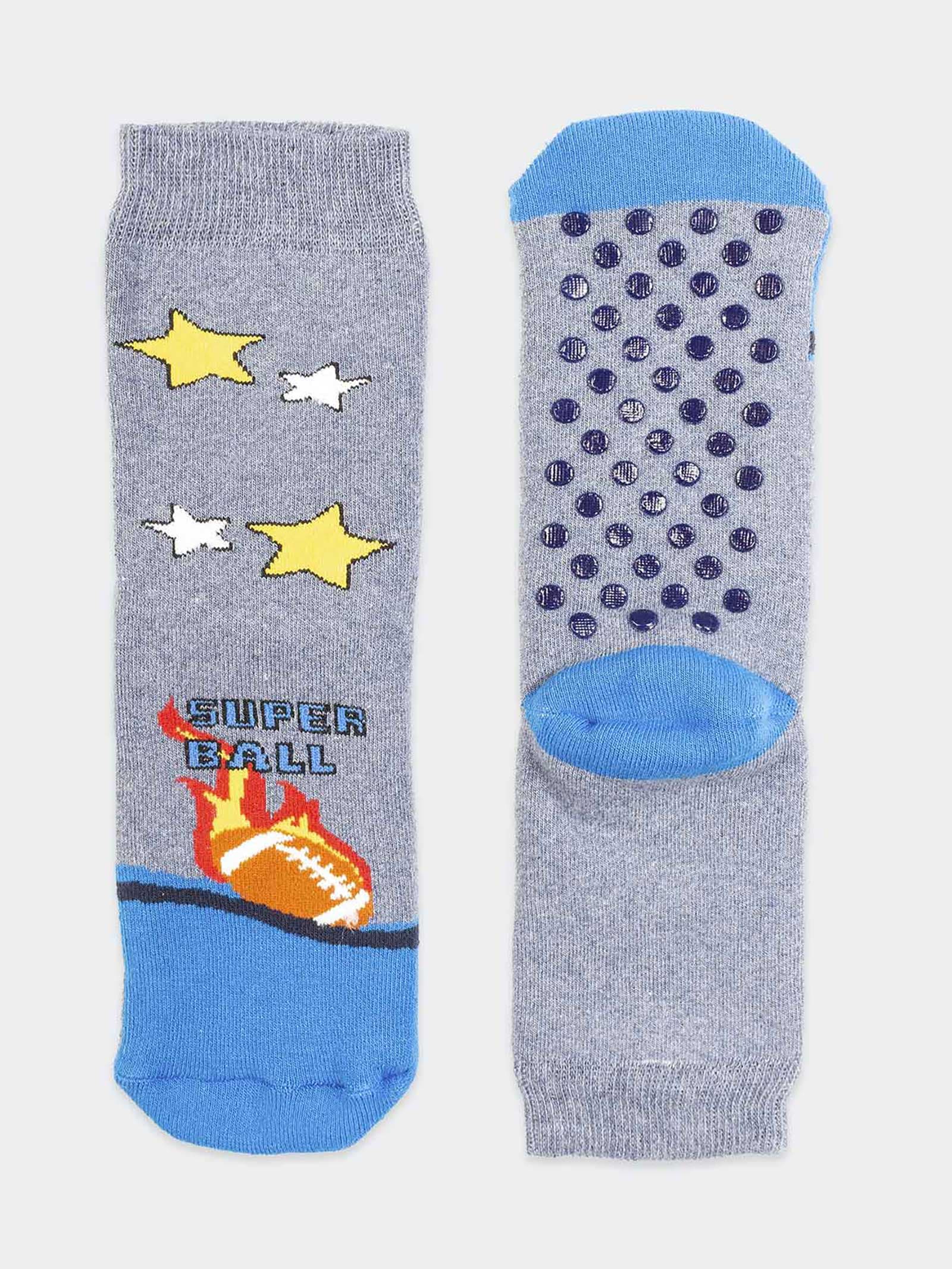 Rutschfeste Kindersocken mit Sportdesign - Image 1
