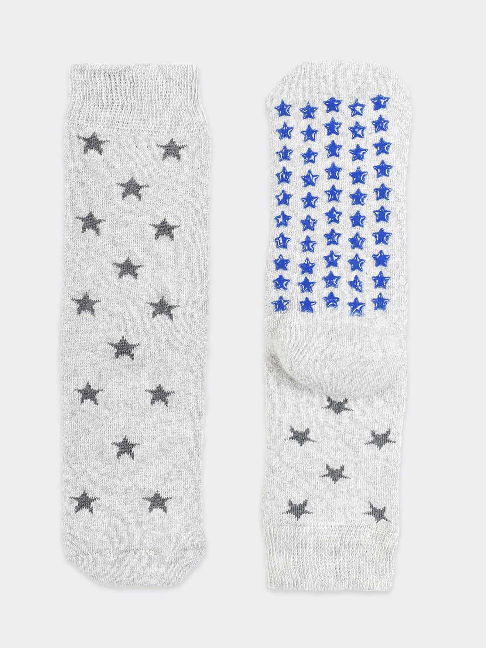 Kids Non-Slip Long Socks with Star Pattern - Image 1