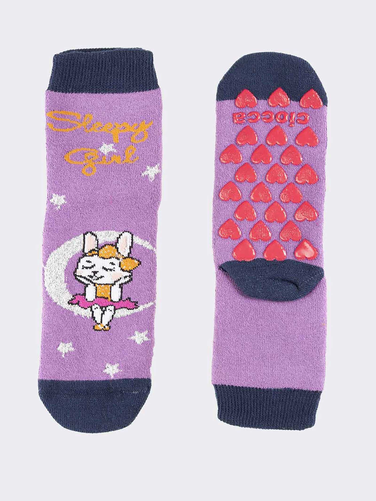 Mädchen Rutschfeste Baumwollsocken mit Tier-Design - Kurz - Image 1