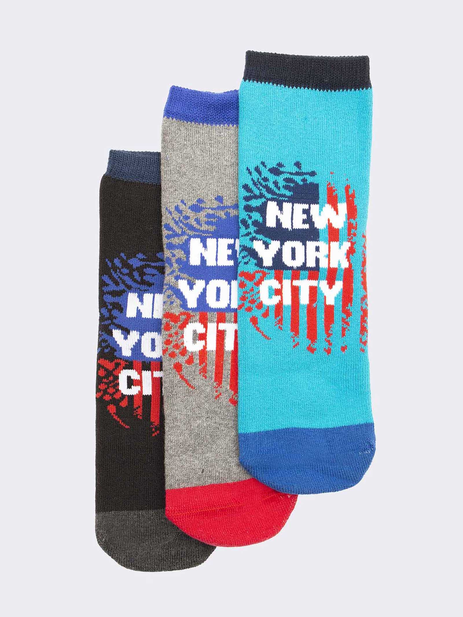 Kinder Rutschfeste Socken - Urban New York Design - Image 1