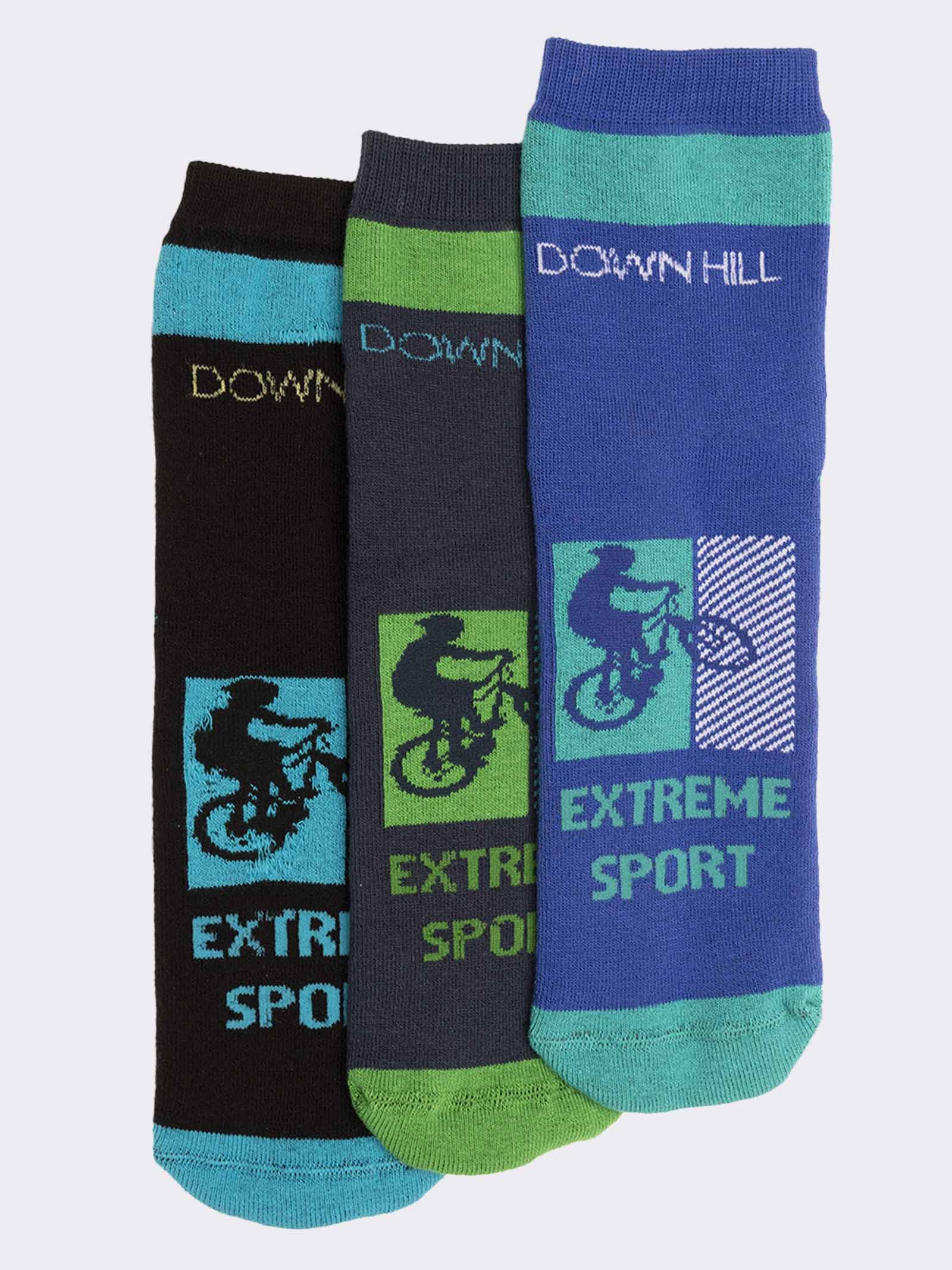 Kids Adventure Sports Socks - Dynamic Design - Image 1