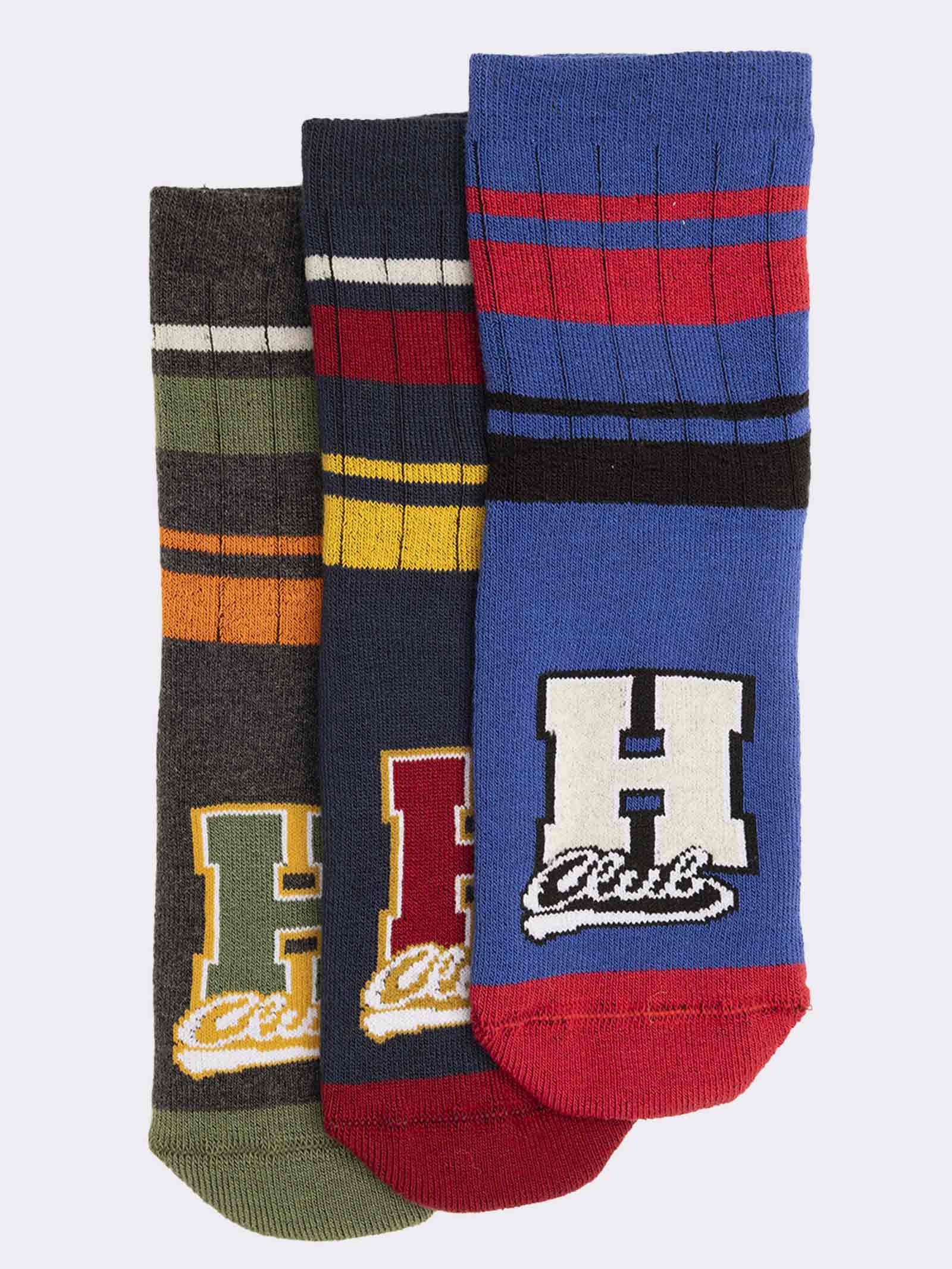 Kinder Antirutsch-Socken mit College-Design - Kurze Warme Baumwollsocken - Image 1