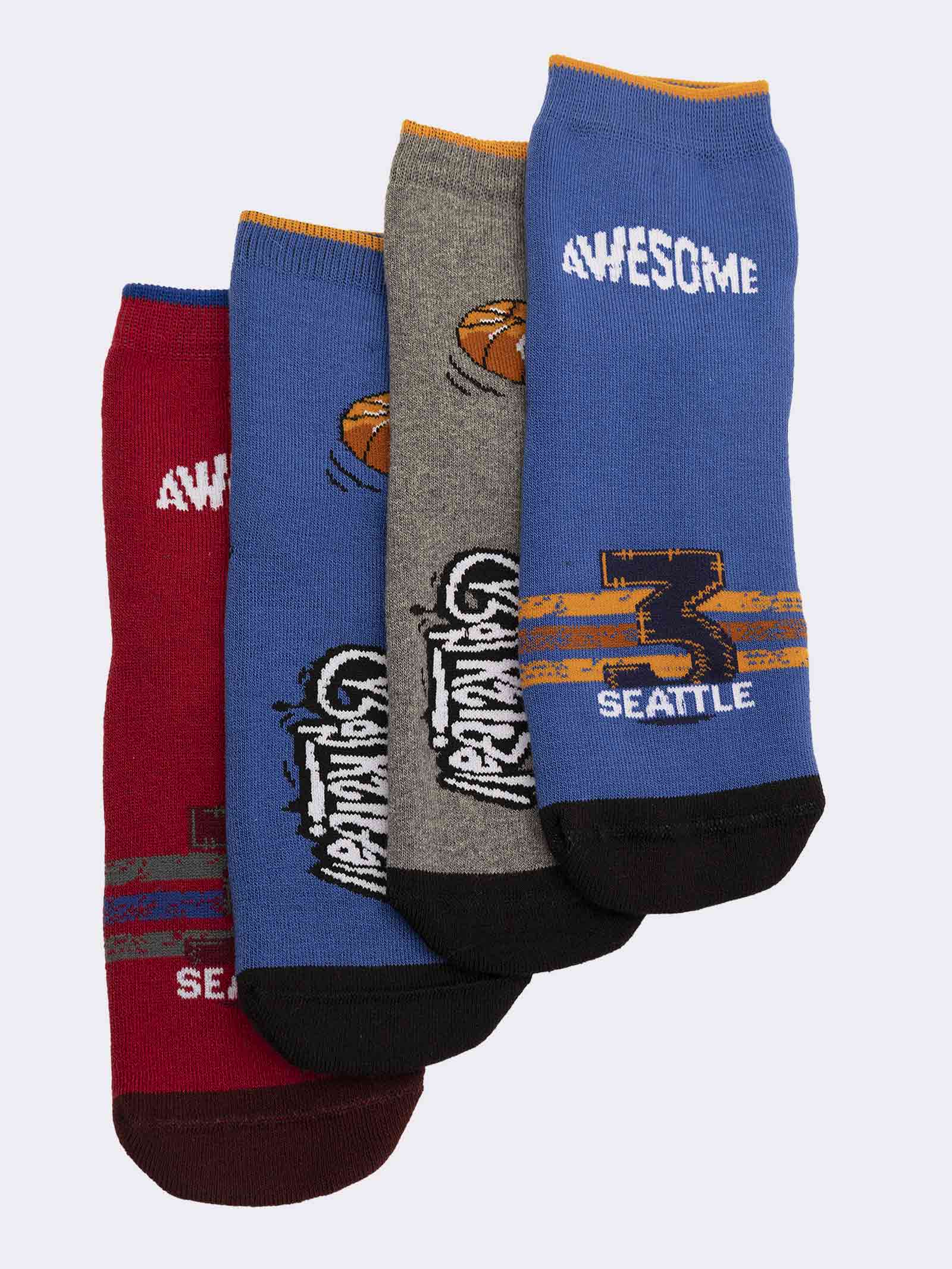 Kids Non-Slip Warm Cotton Socks - Image 1