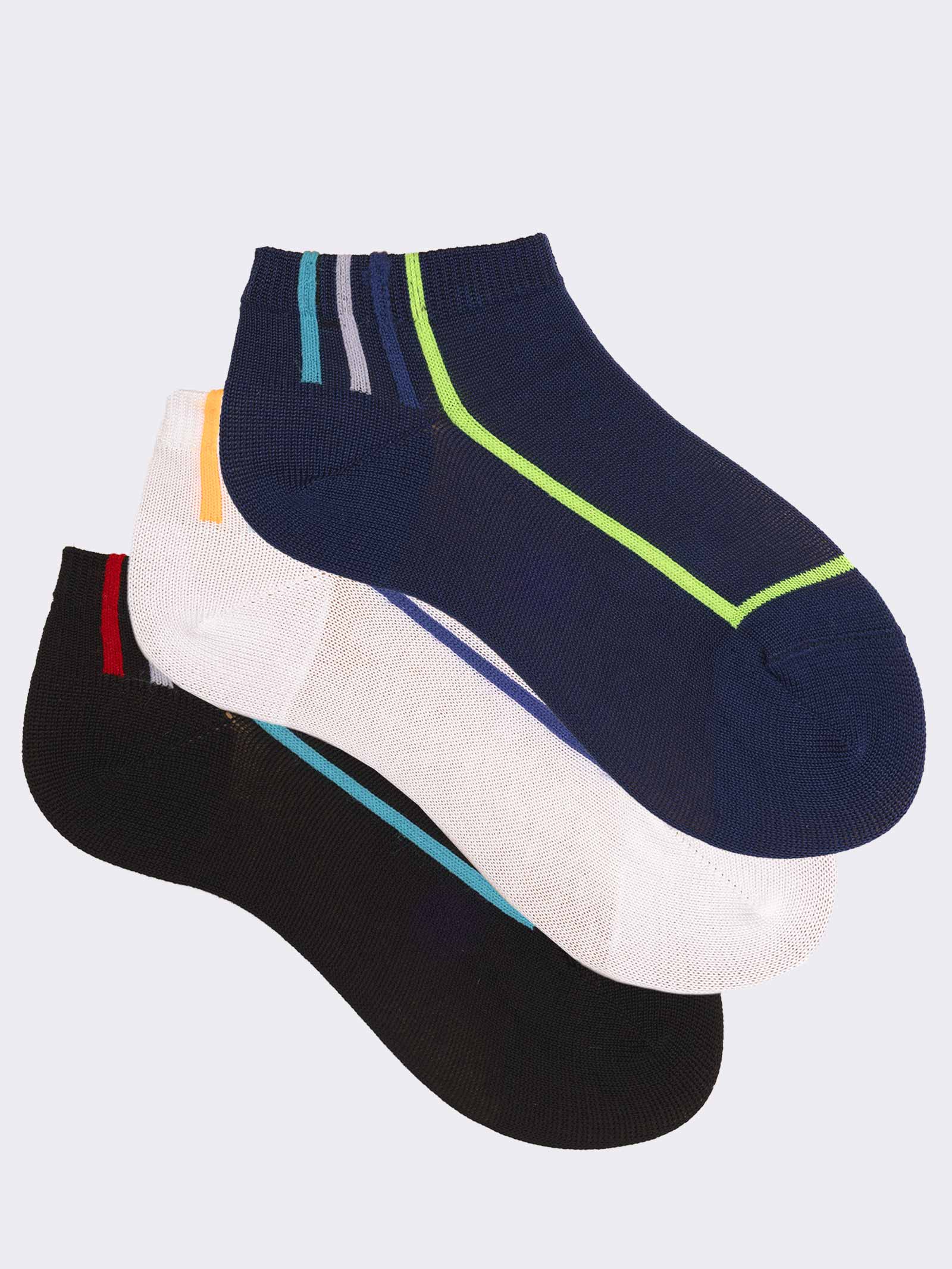 Kinder Knöchelsocken mit Muster aus Kühler Baumwolle - Image 1