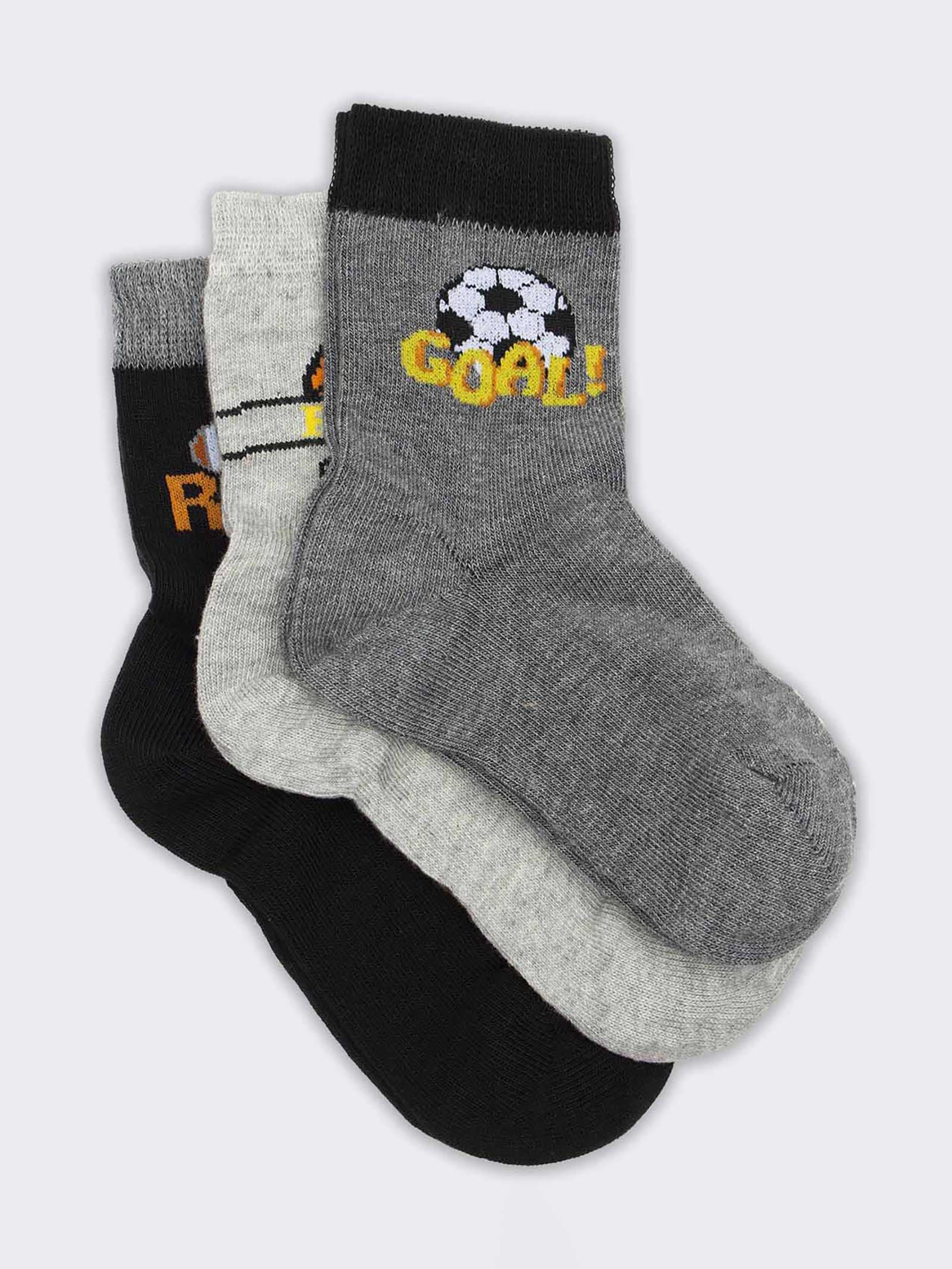 Kinder Sportsocken mit Fußball-Mustern - Kurze Baumwollsocken - Image 1
