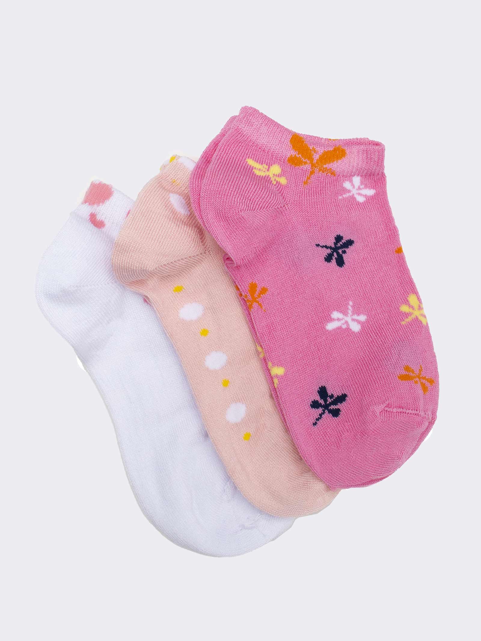 Mädchen Knöchelsocken mit Muster - Verspieltes Dekoratives Design - Image 1