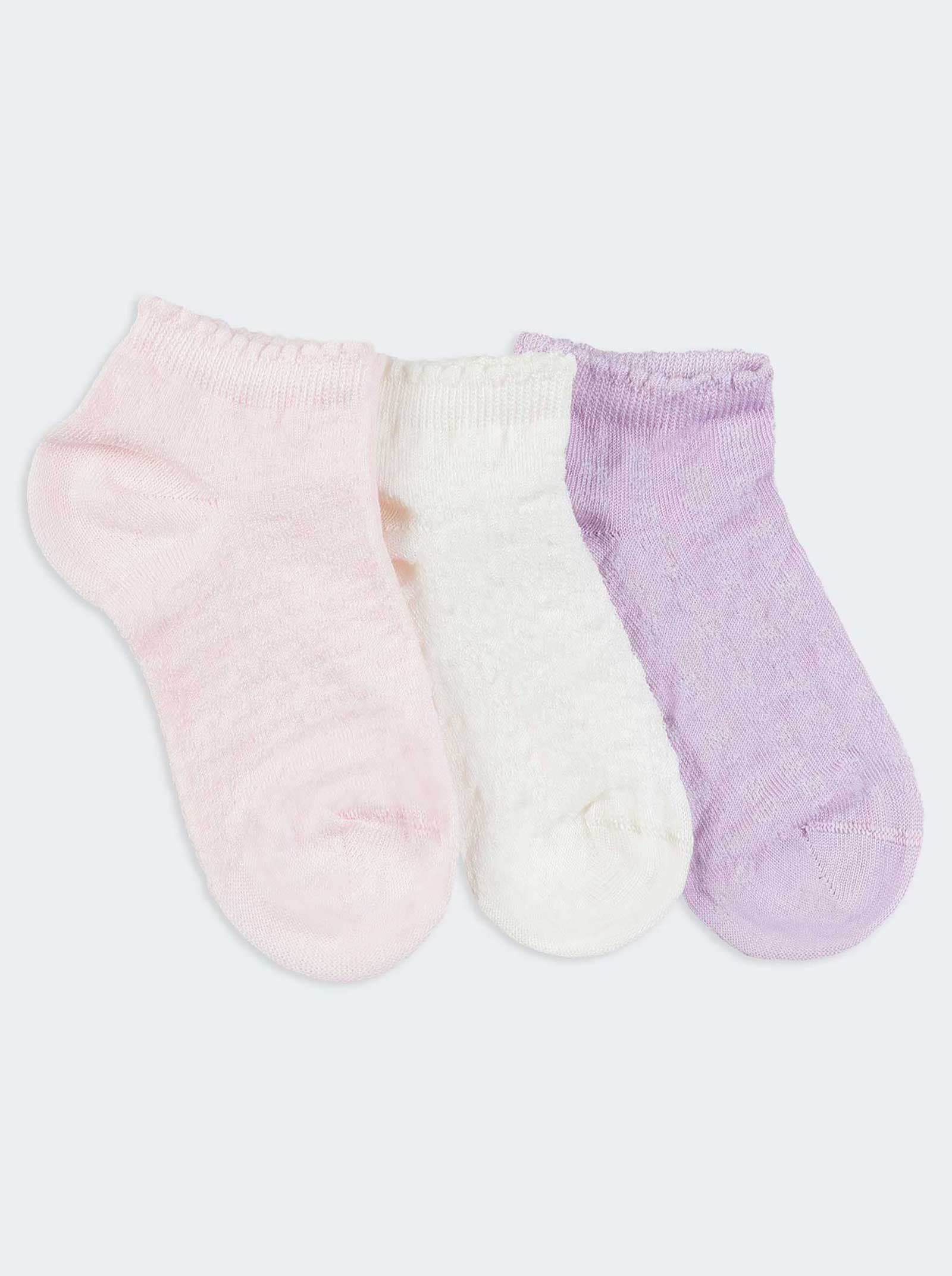 Chaussettes Courtes Fantaisie pour Fille - Design Moderne et Confort Quotidien - Image 1