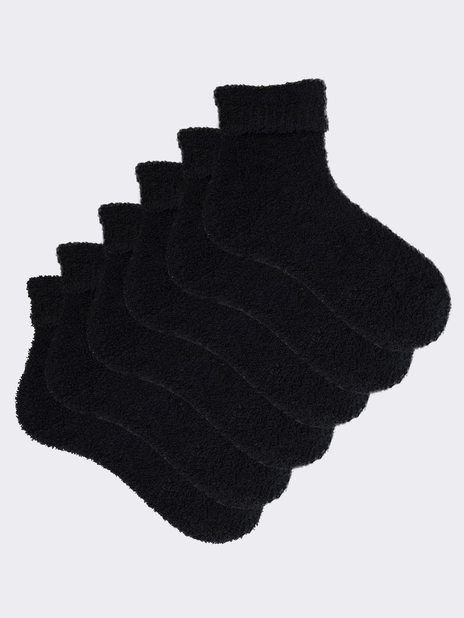 Kurze Damen Frotteesocken mit Umschlag - Weich - Image 1