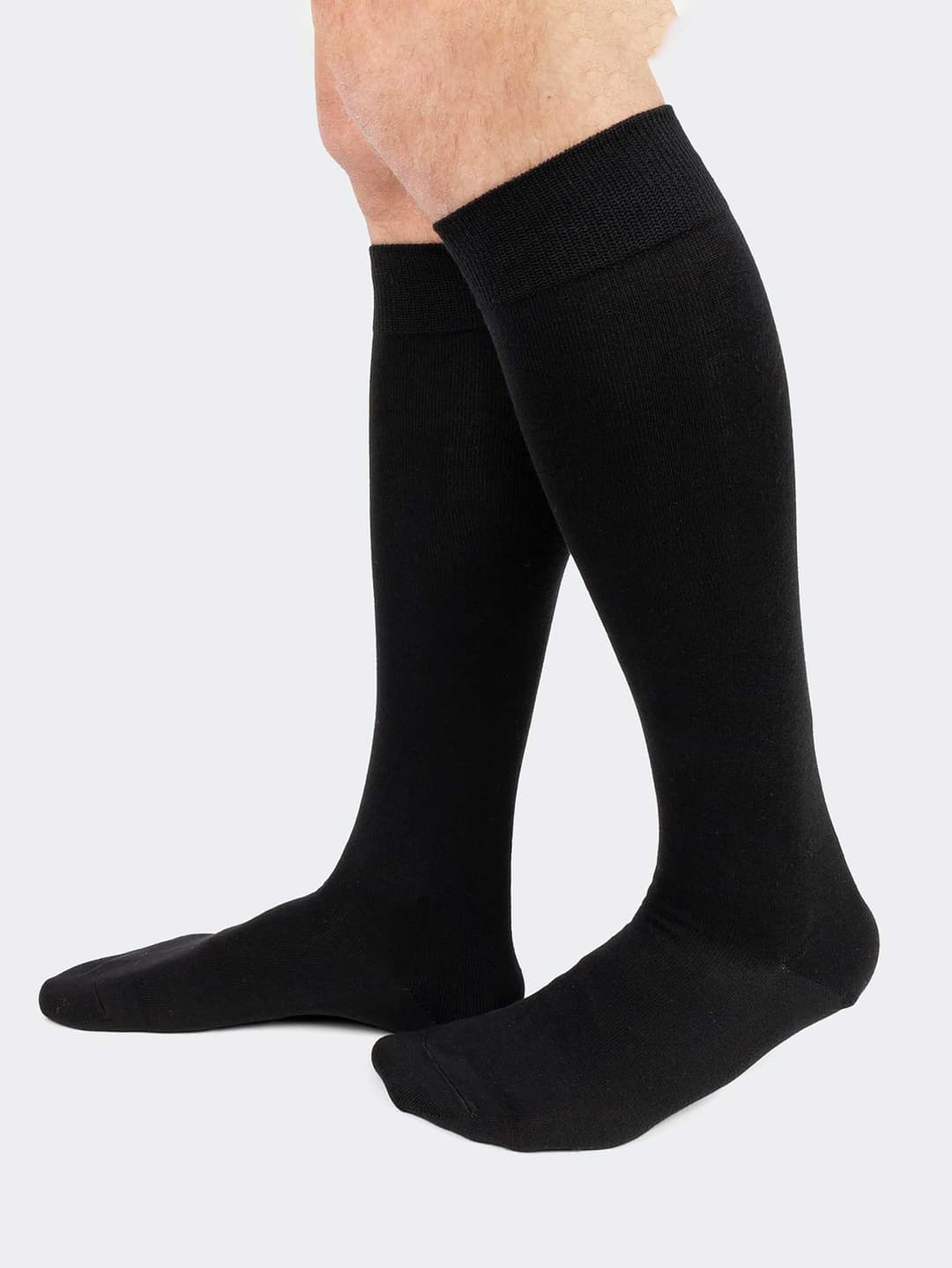 Knee high socks in Warm Twisted Cotton - 6 Pairs