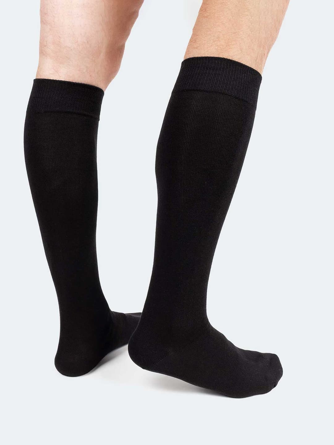 Knee high socks in Warm Twisted Cotton - 6 Pairs