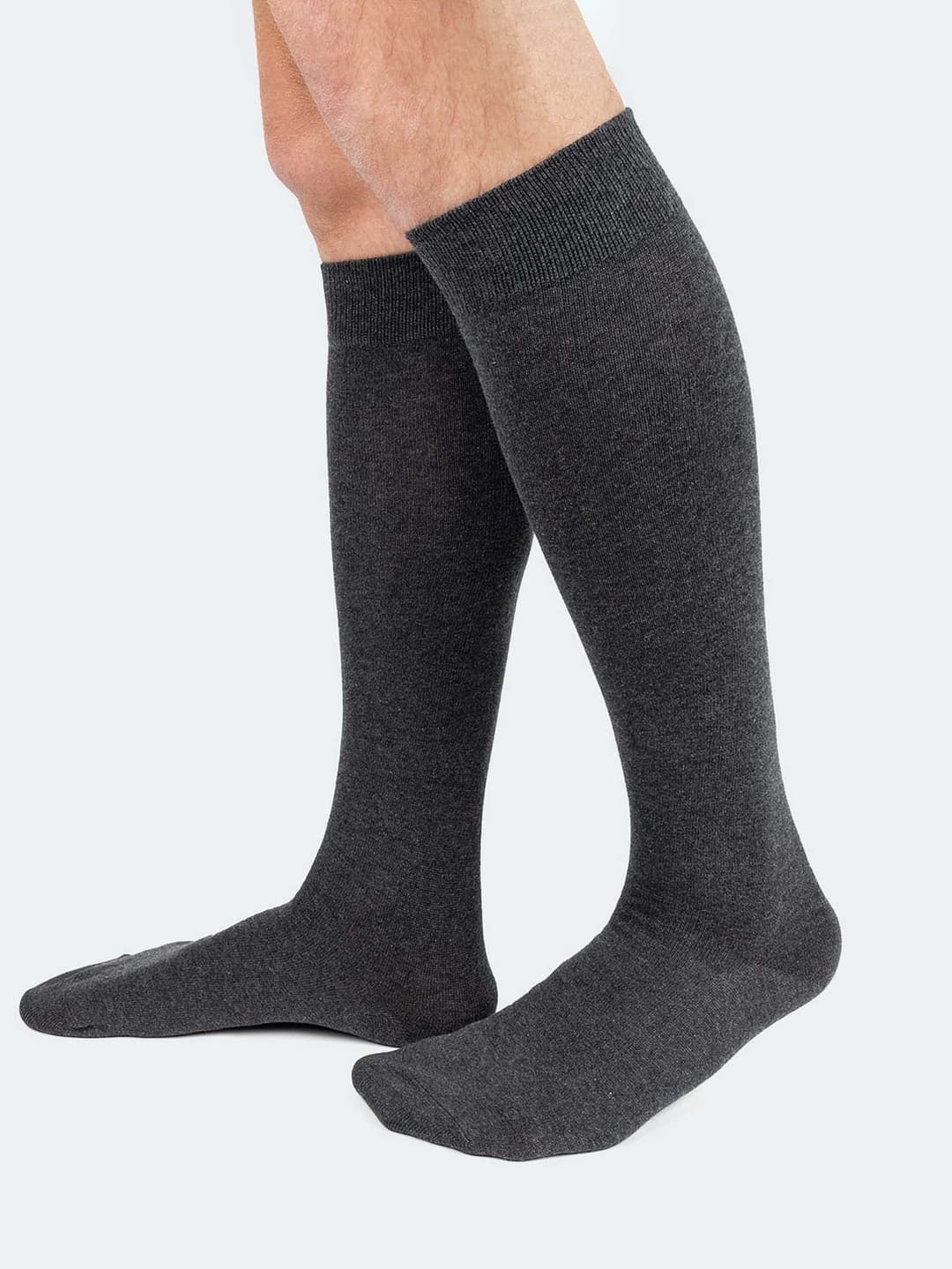 Knee high socks in Warm Twisted Cotton - 6 Pairs