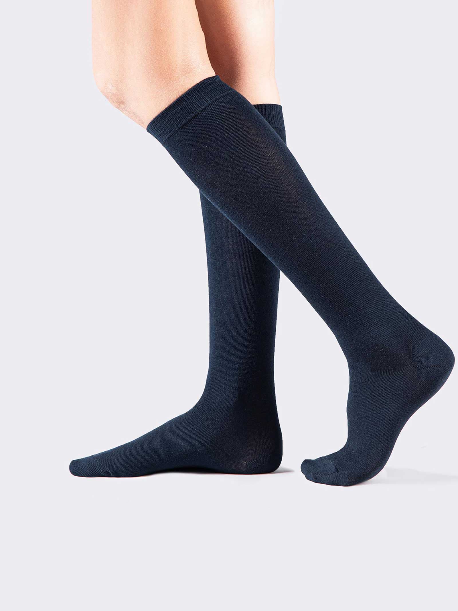 Damen Kniestrümpfe aus Warmem Baumwolle - Elegante Lange Socken