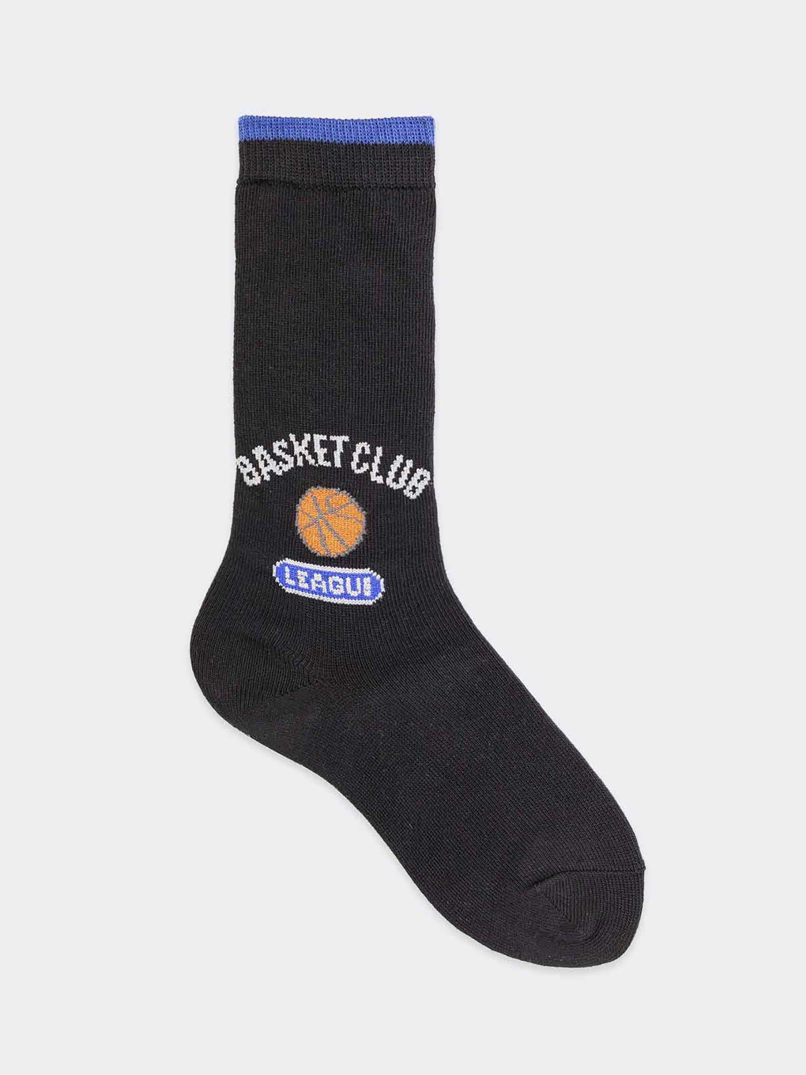 Kinder Basketball Design Lange Socken - Warme Baumwolle Sportsocken - Image 1