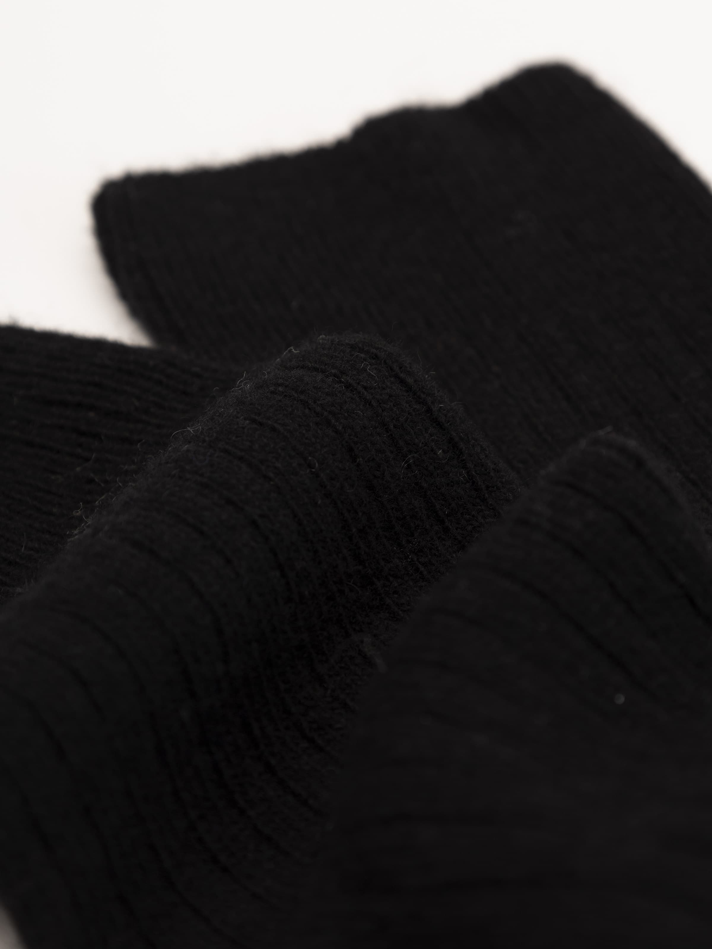 Men's Long Ribbed Cashmere Wool Blend Socks - Made in Italy - Image 2