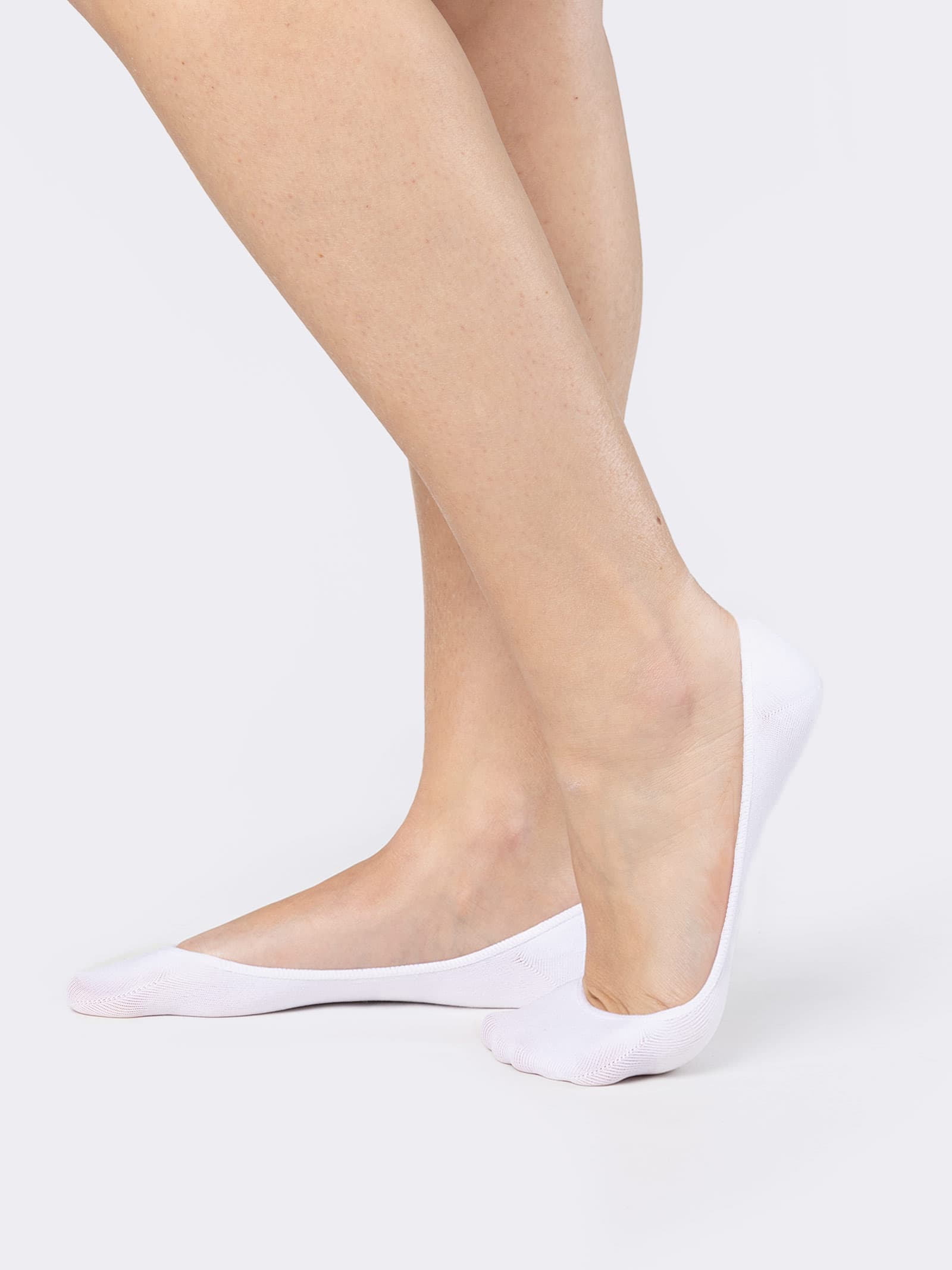 Damen Sneaker-Socken aus Mikrofaser mit rutschfester Ferse - Ballerina Modell - Image 1