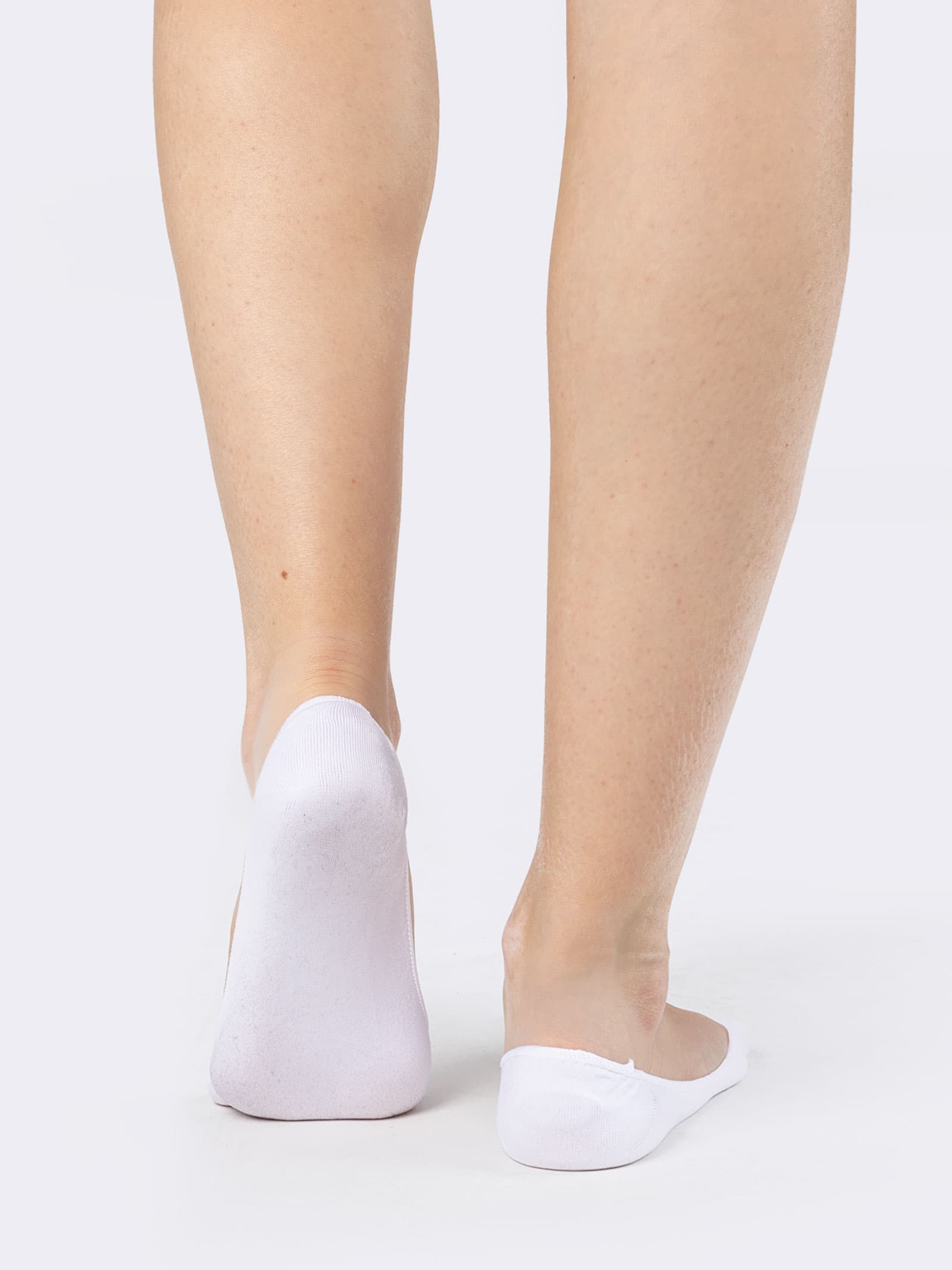 Damen Sneaker-Socken aus Mikrofaser mit rutschfester Ferse - Ballerina Modell - Image 3
