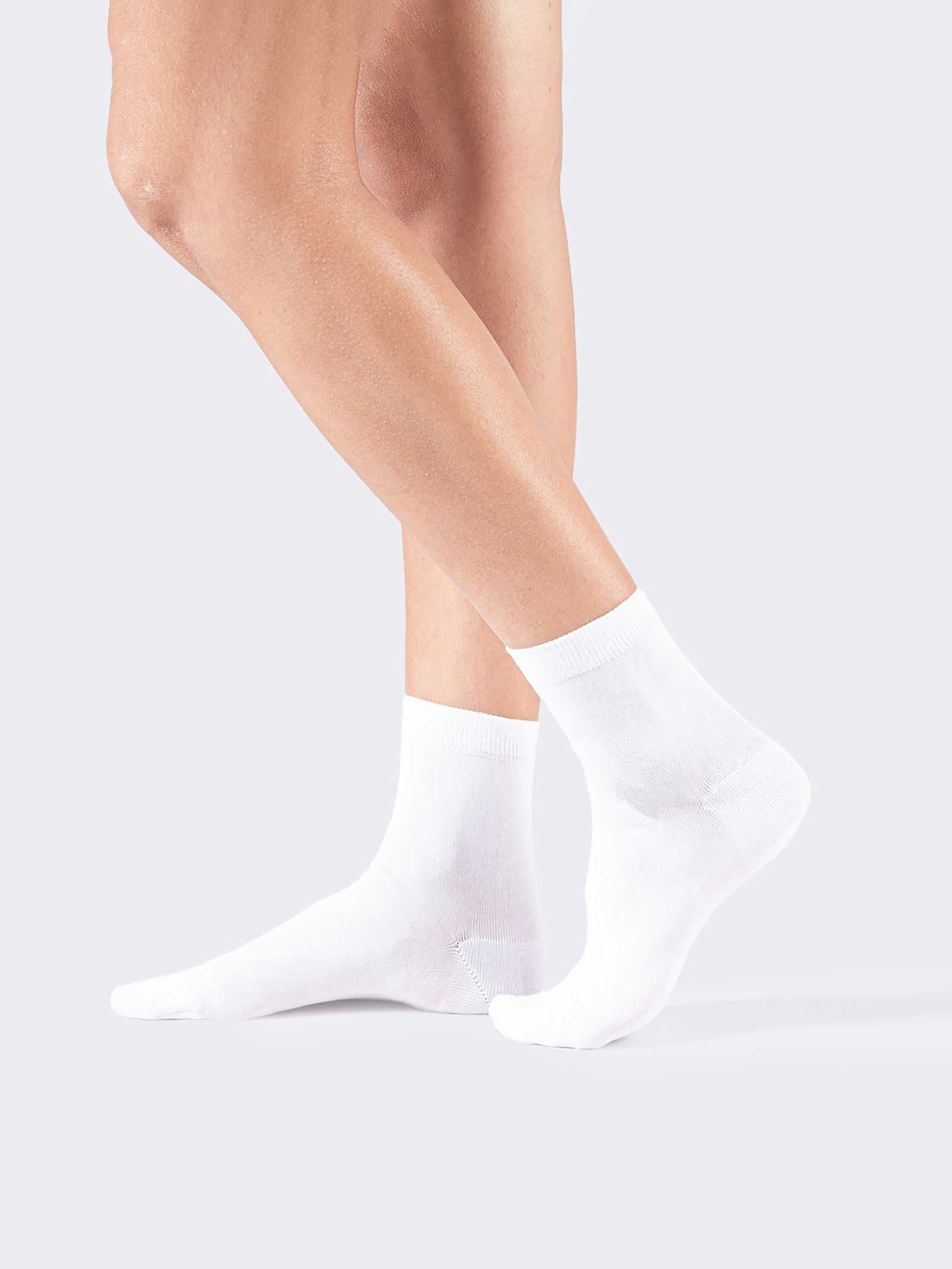 Damen-Kurzsocken aus frischer, mercerisierter und elastischer Baumwolle - Image 1