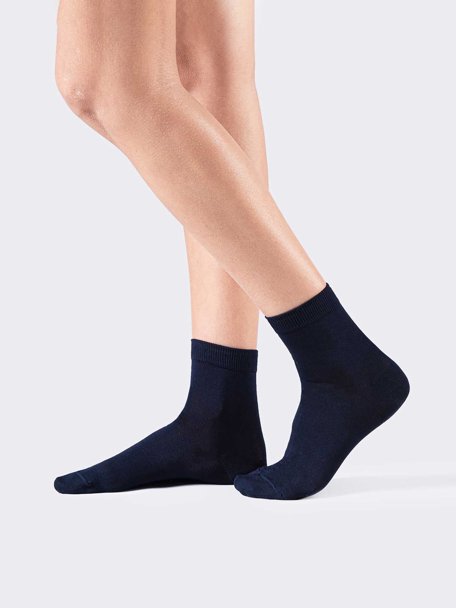 Damen-Kurzsocken aus frischer, mercerisierter und elastischer Baumwolle