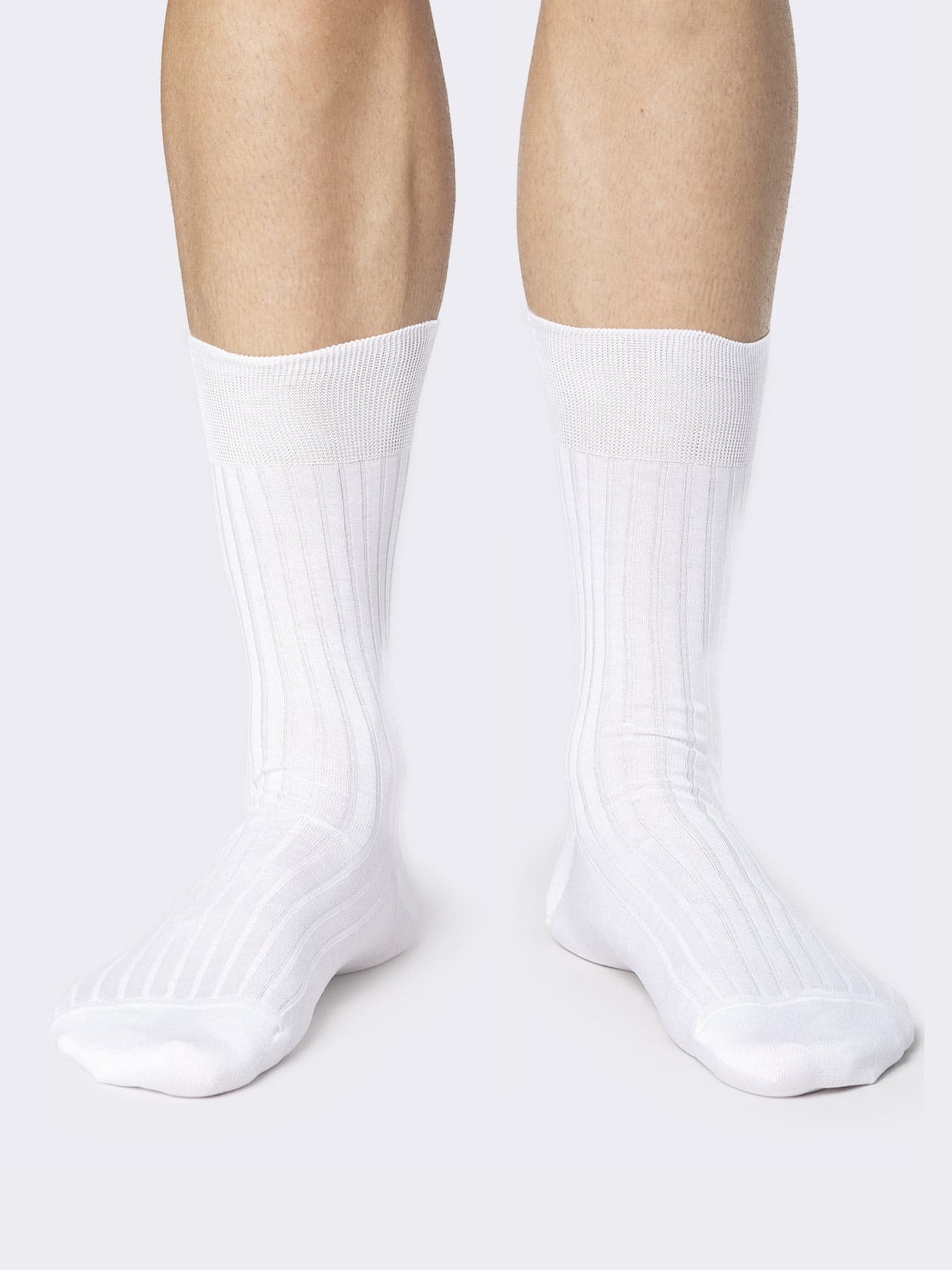 Klassische Gerippte Kurze Herrensocken aus Schottischem Garn - Image 2
