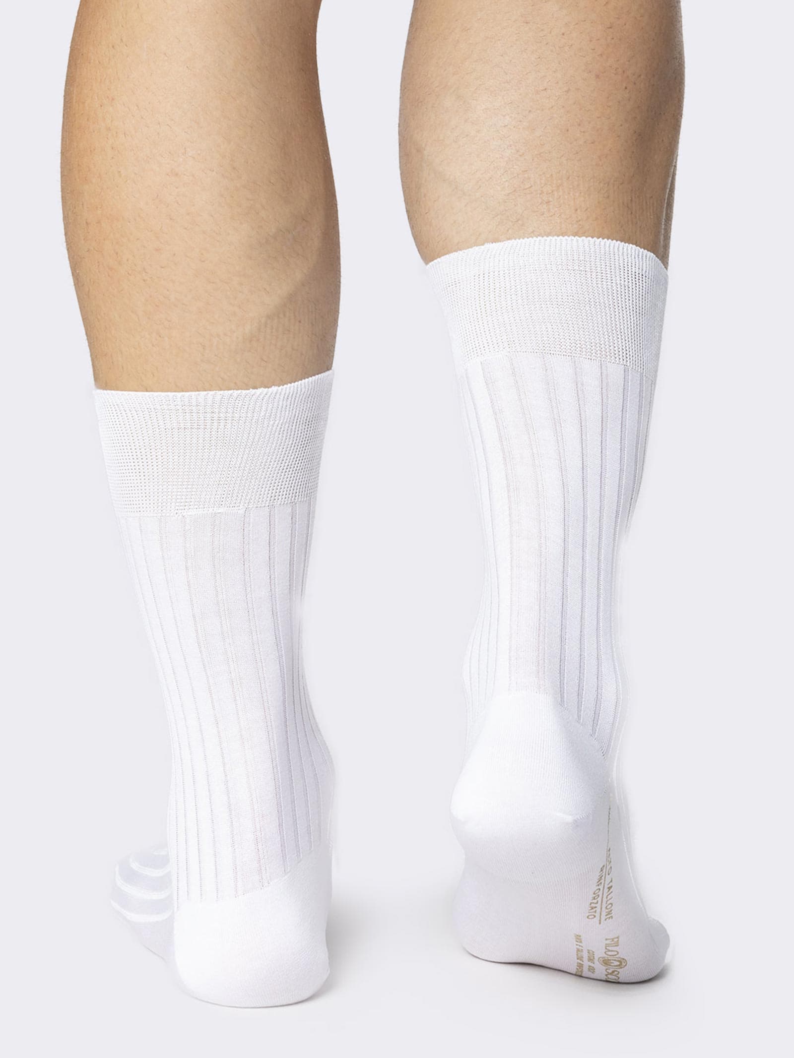 Klassische Gerippte Kurze Herrensocken aus Schottischem Garn - Image 3