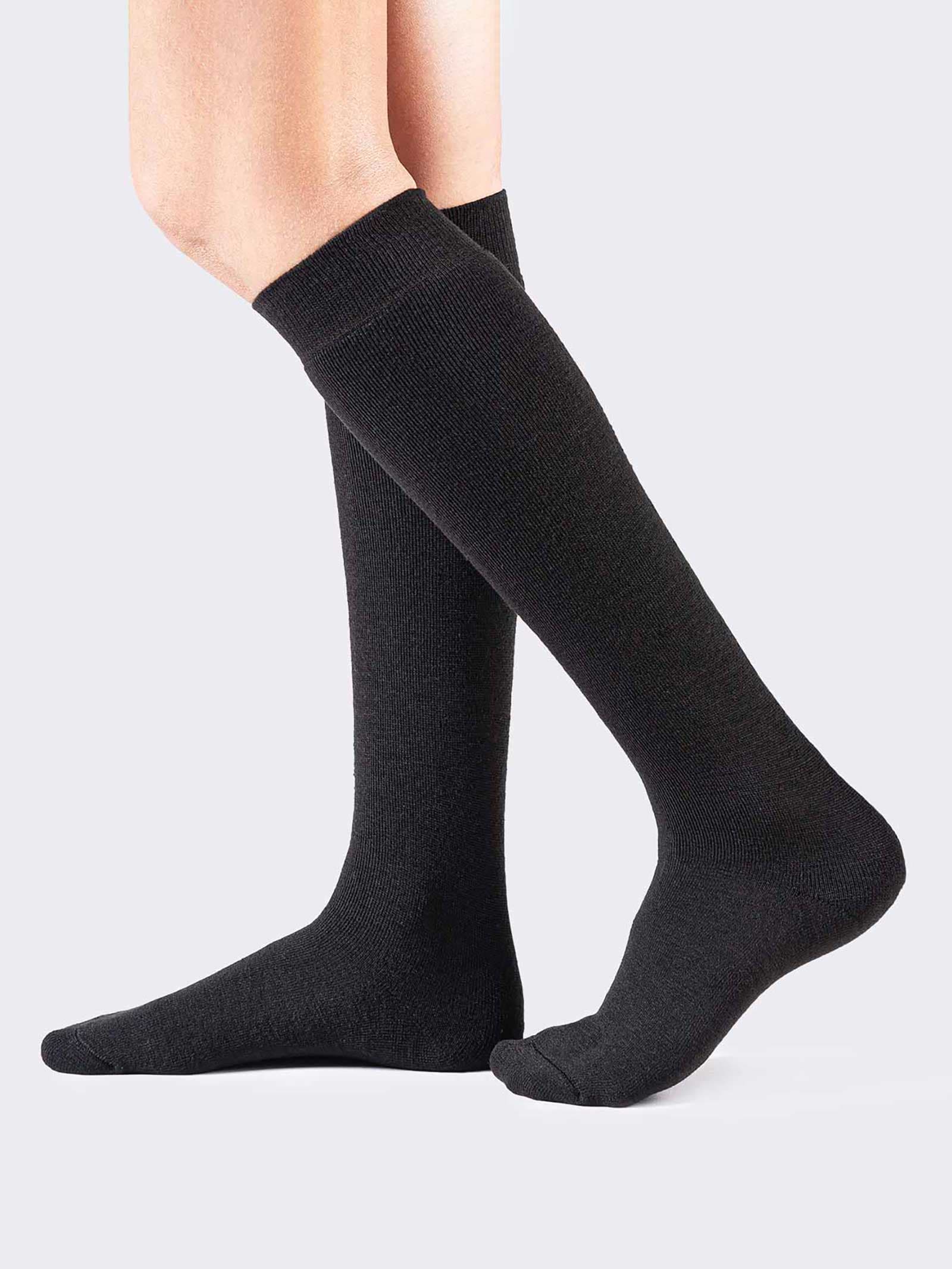 Calcetines largos de mujer en forro polar - Image 1