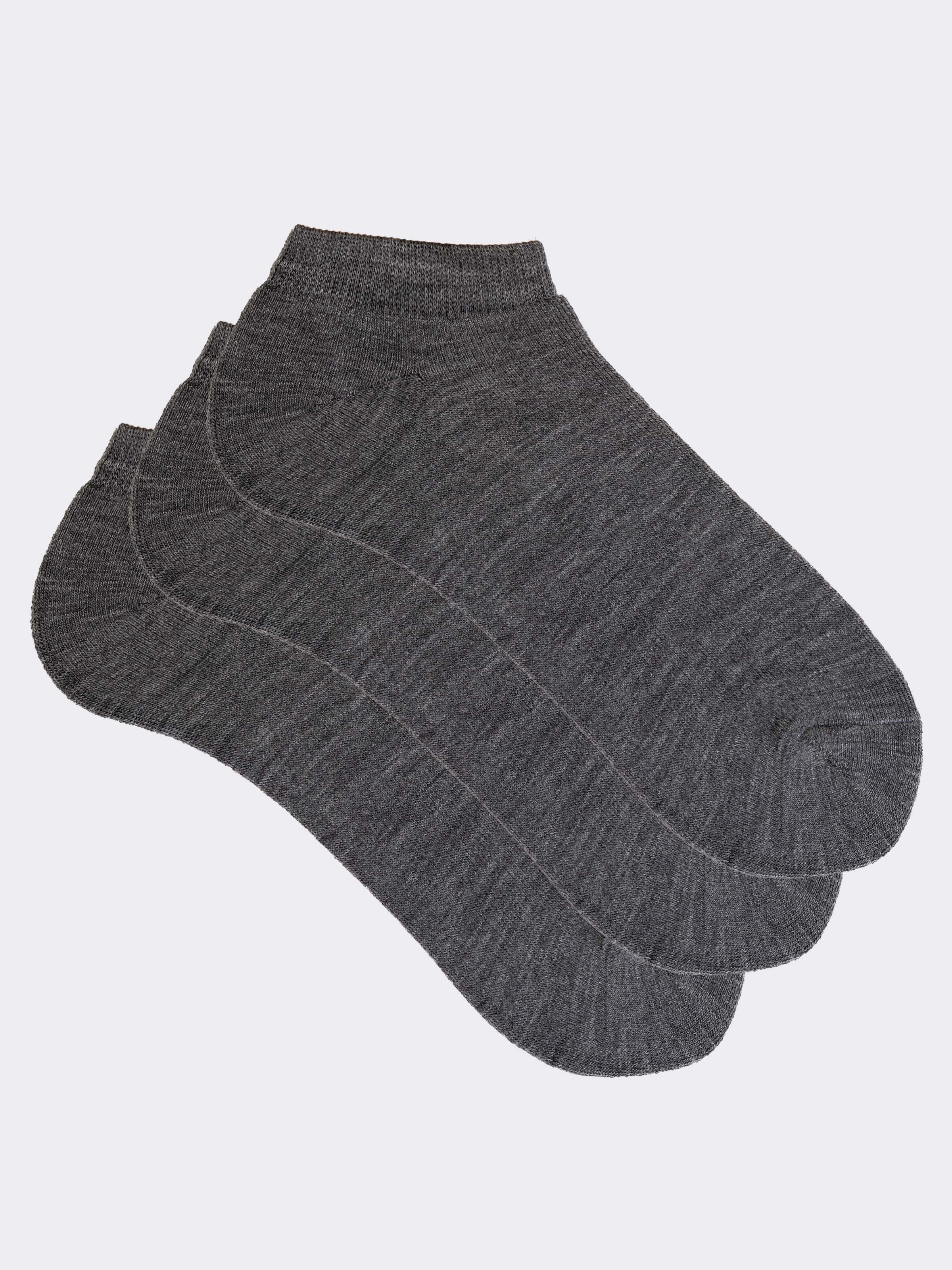 3er Pack Herren Sneaker Socken aus Fleece - Komfortabel und Warm