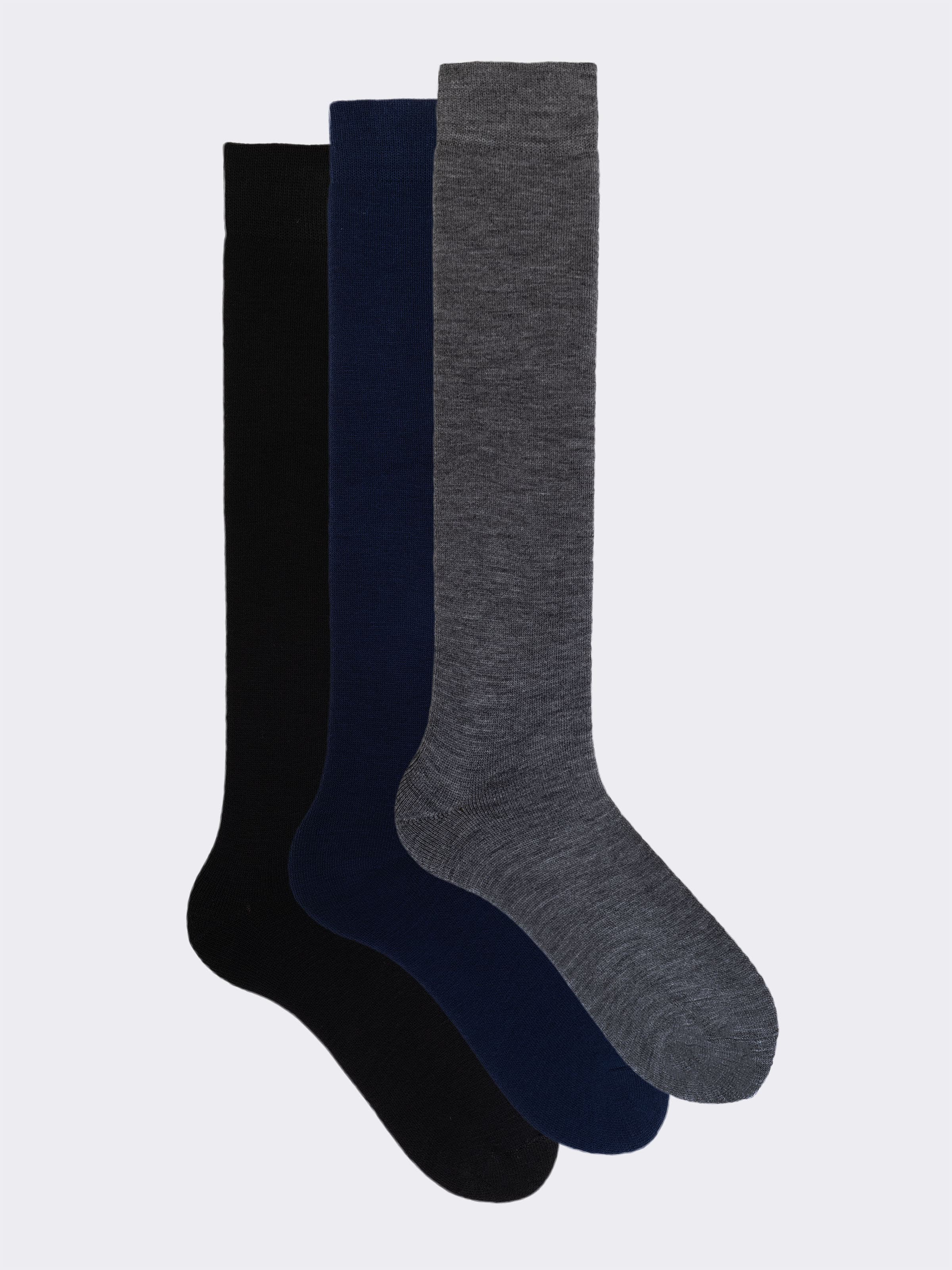Men's 3-Pack Fleece Thermal Long Socks - Warm and Comfortable Winter Socks - Image 1