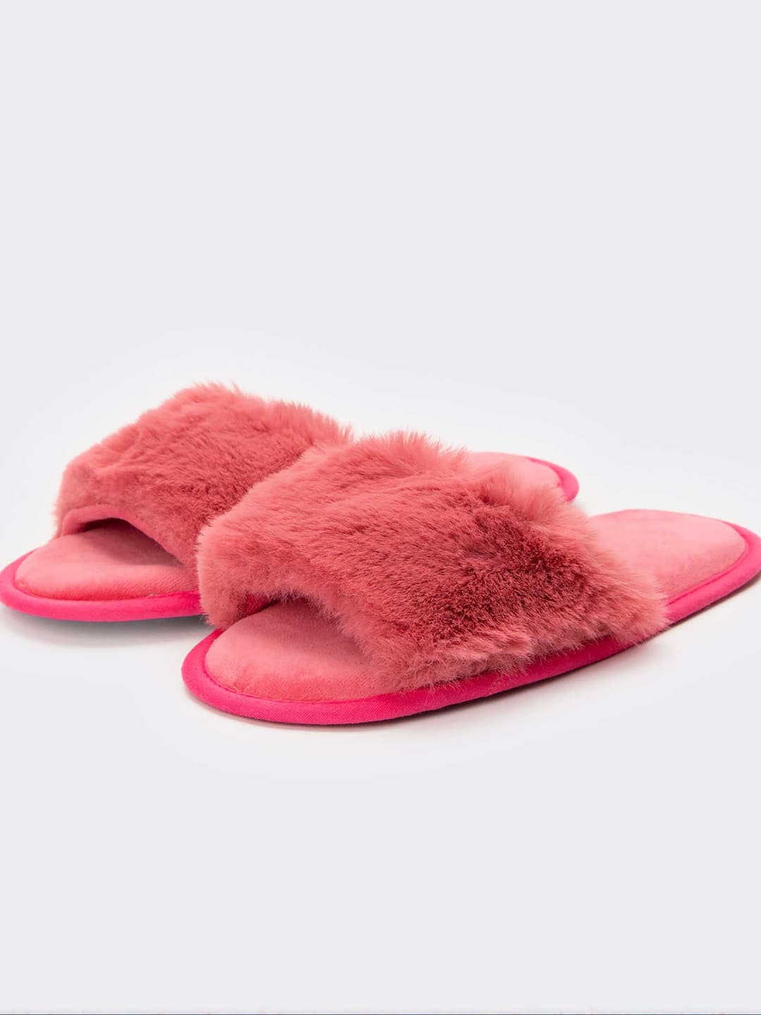 Women's Elegant Slippers with Faux Fur - Premium Comfort Design