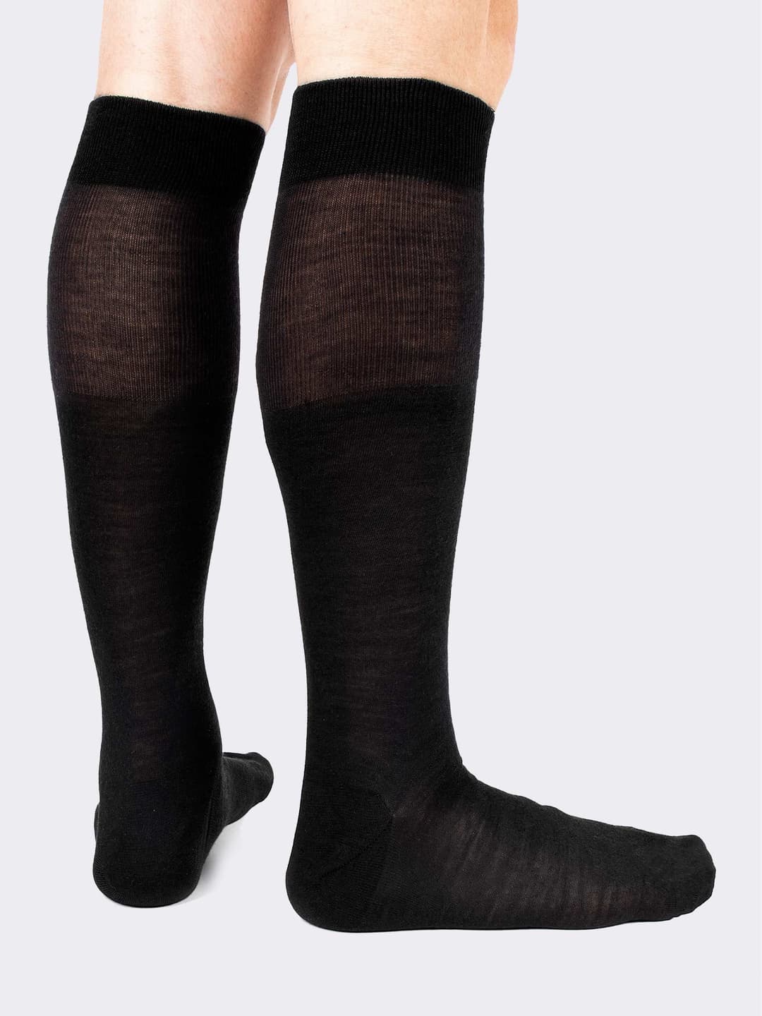 Men's Long Wool and Silk Socks - Made in Italy