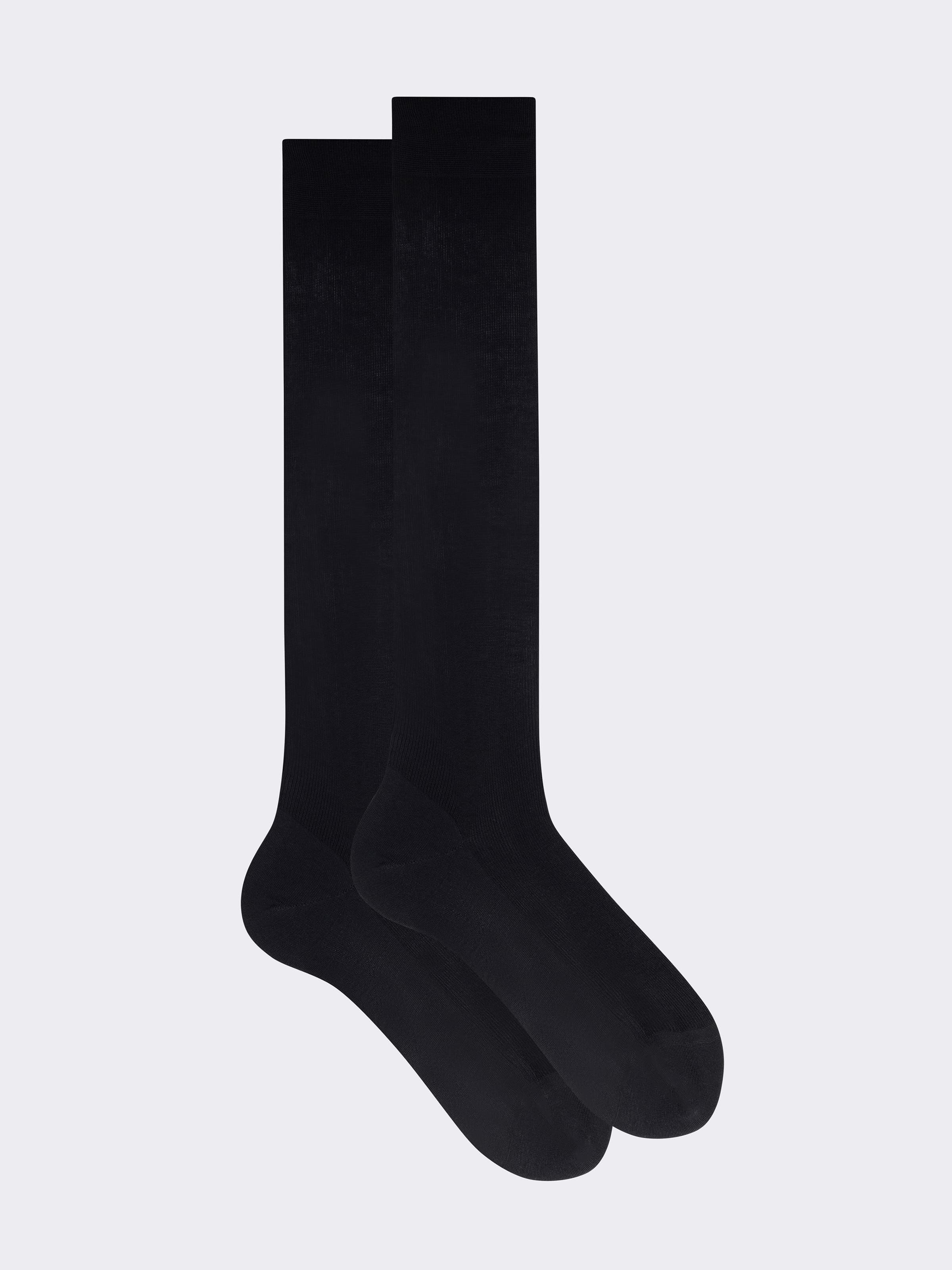 Lange Rippenstrümpfe 1:1, 100% Baumwolle fil d'Écosse - Made in Italy - Image 3